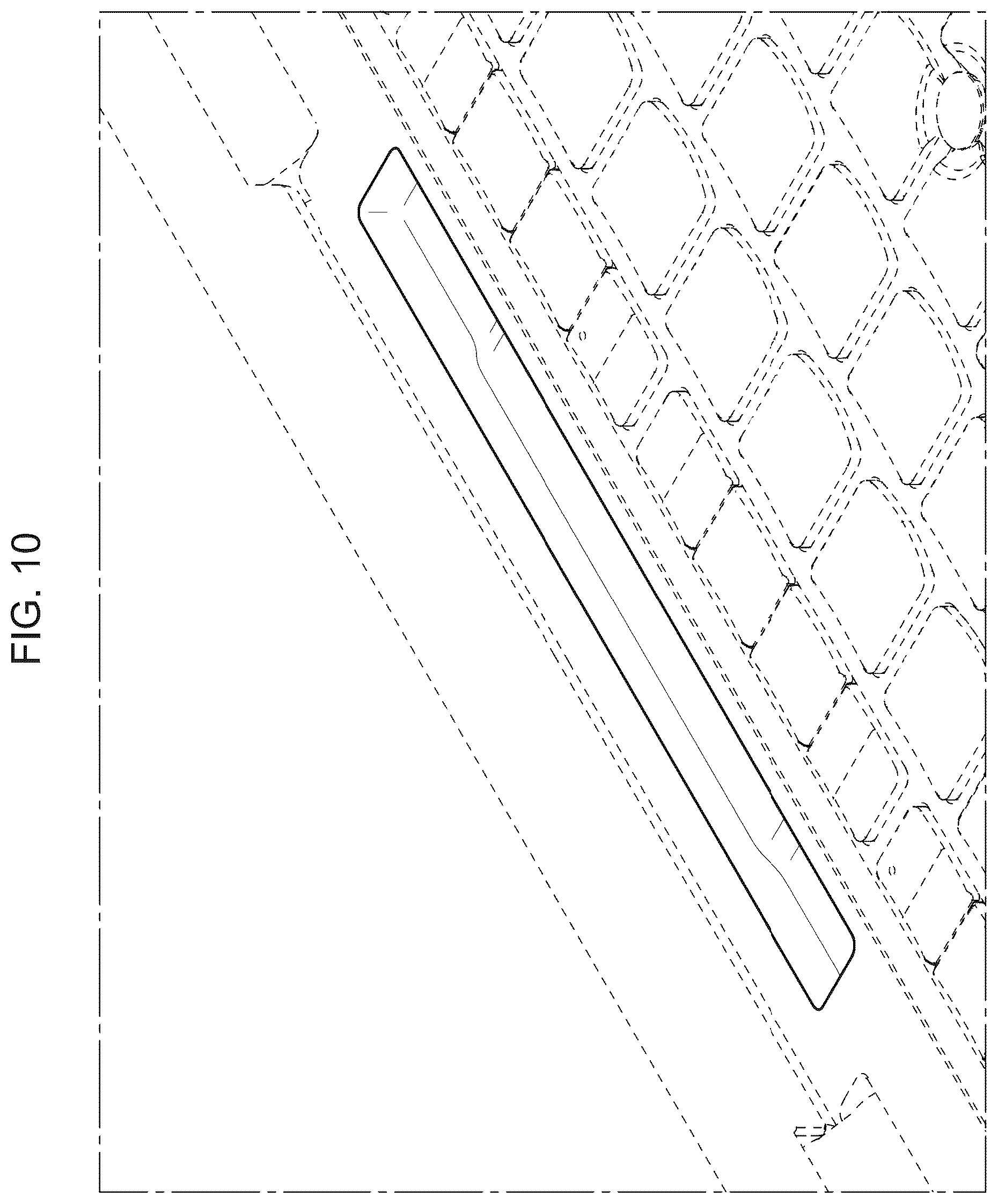 Patent USD1043659 Figure 10 – Notebook computer with peripheral storage pocket