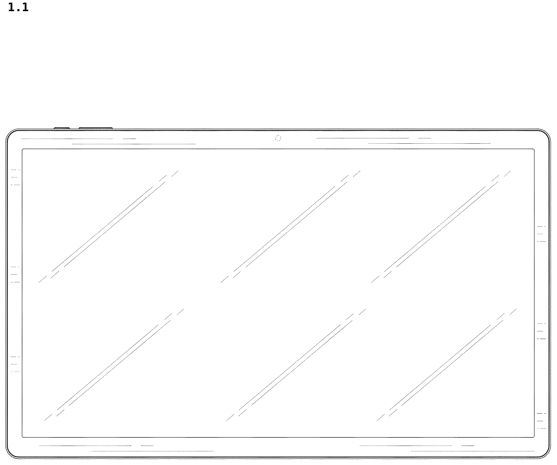 Patent USD1043663 Figure 1 – Tablet computer
