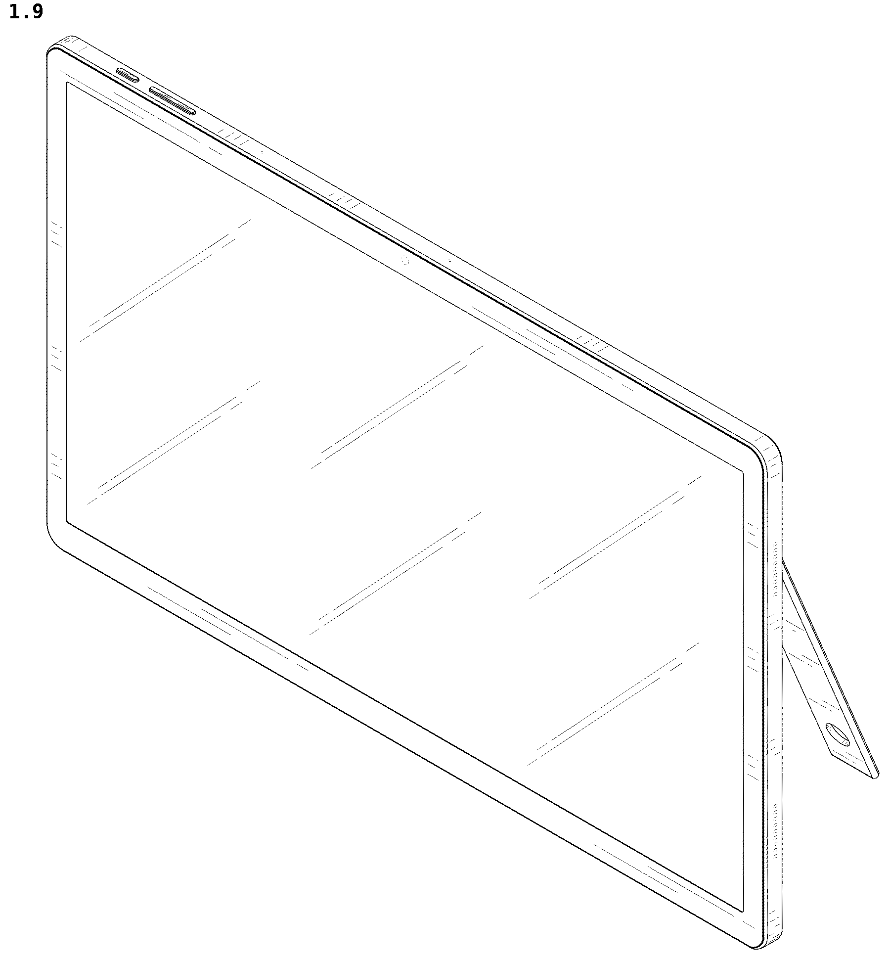 Patent USD1043663 Figure 9 – Tablet computer