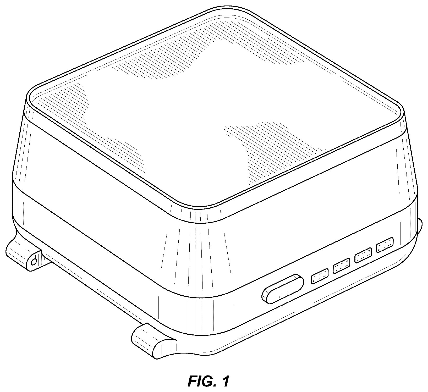 Patent USD1043665 Figure 1 – Light therapy device