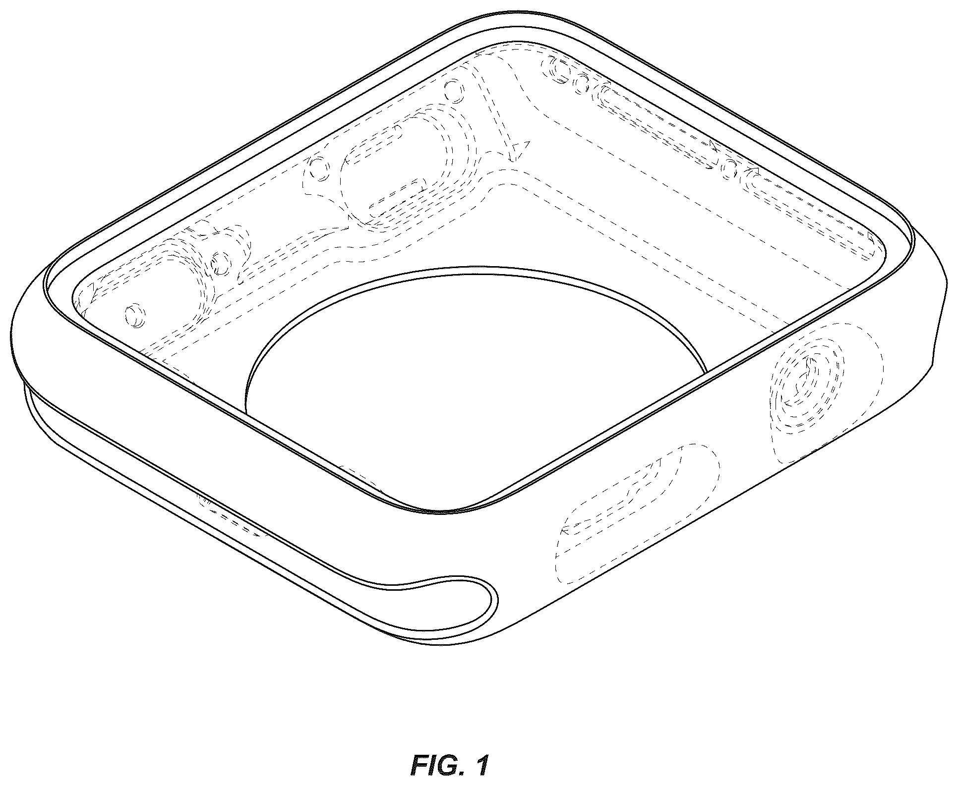 Patent USD1043666 Figure 1 – Housing for an electronic device