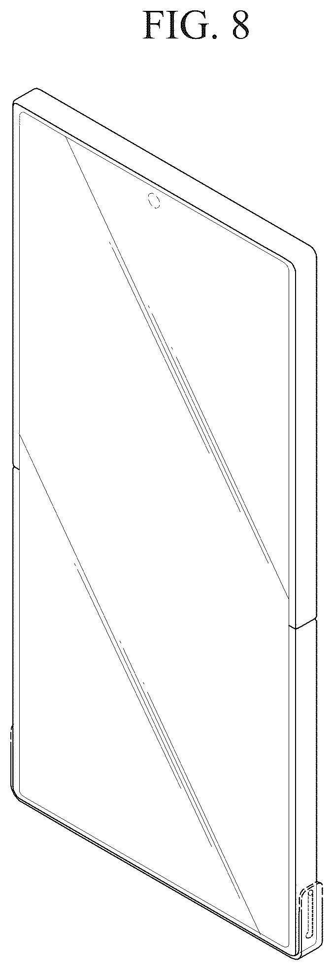 Patent USD1043668 Figure 6 – Display device