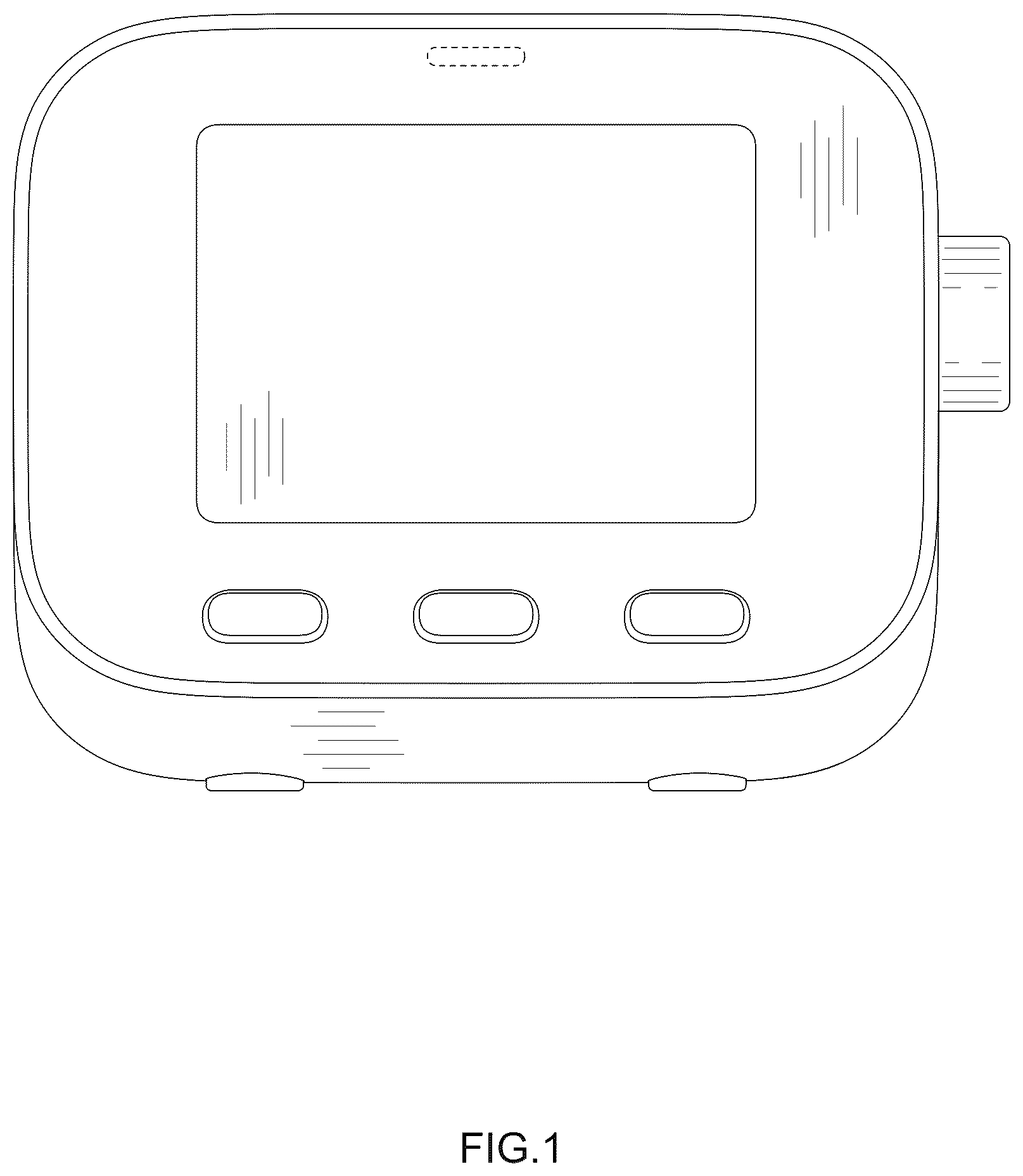 Patent USD1043673 Figure 1 – Display device