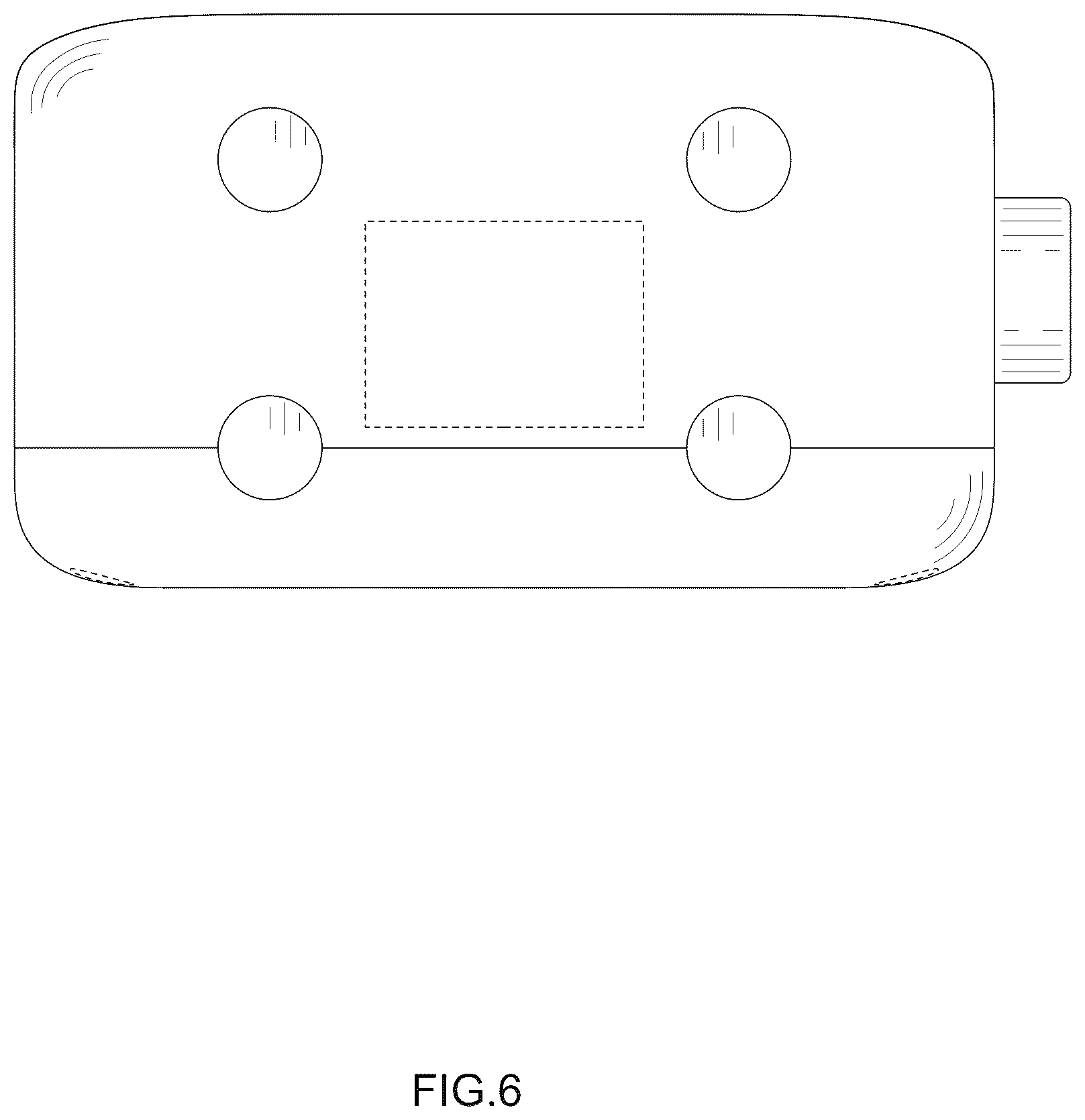 Patent USD1043673 Figure 6 – Display device