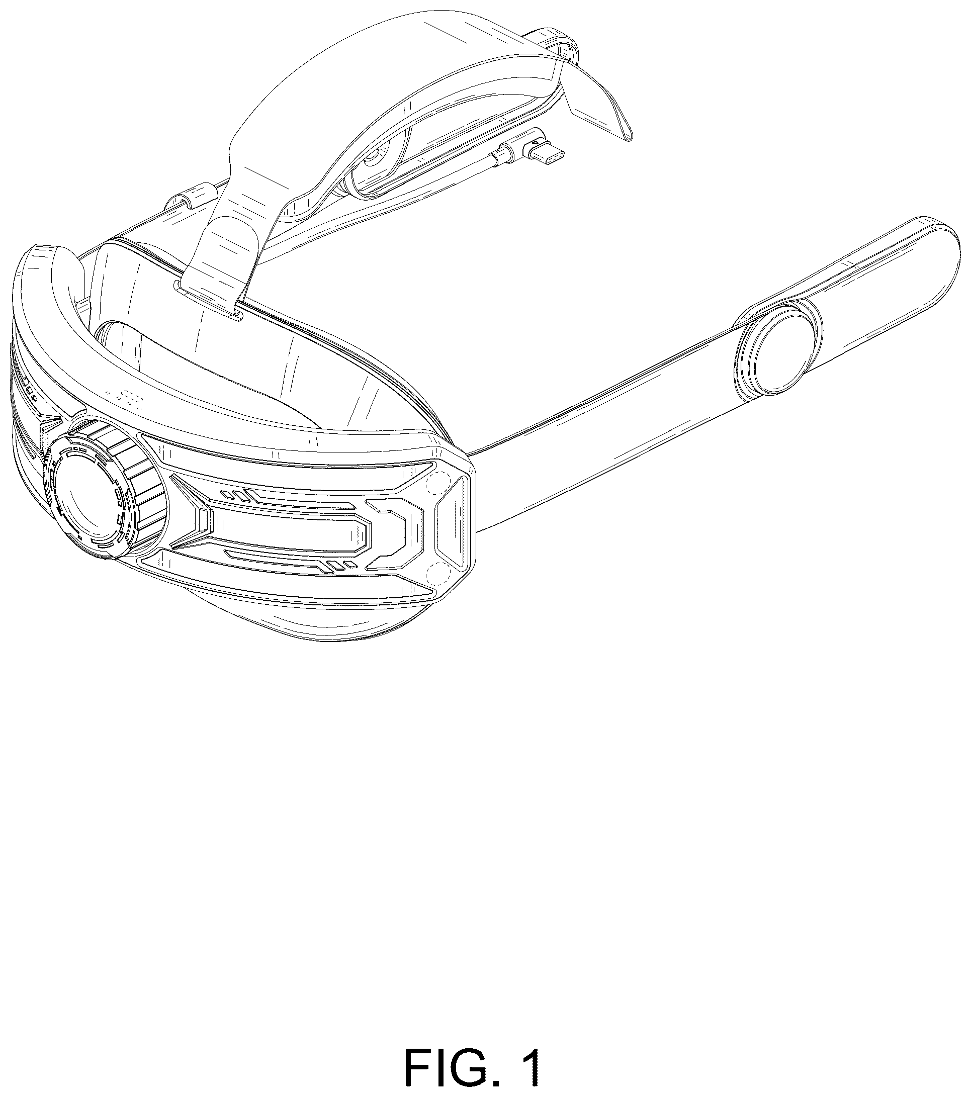 Patent USD1043675 — VR head strap — Figure 1