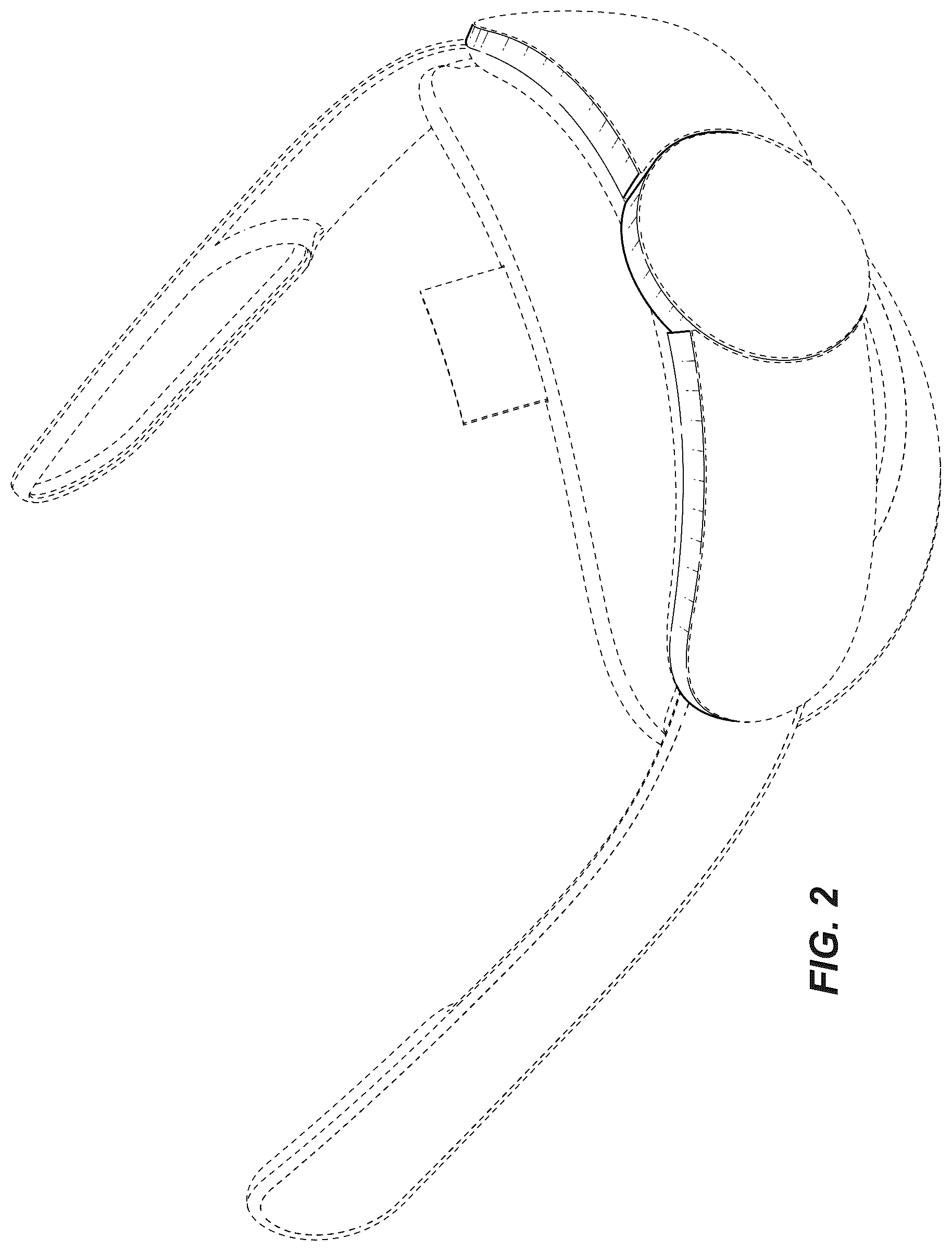 Patent USD1043676 Figure 2 – Headset strap