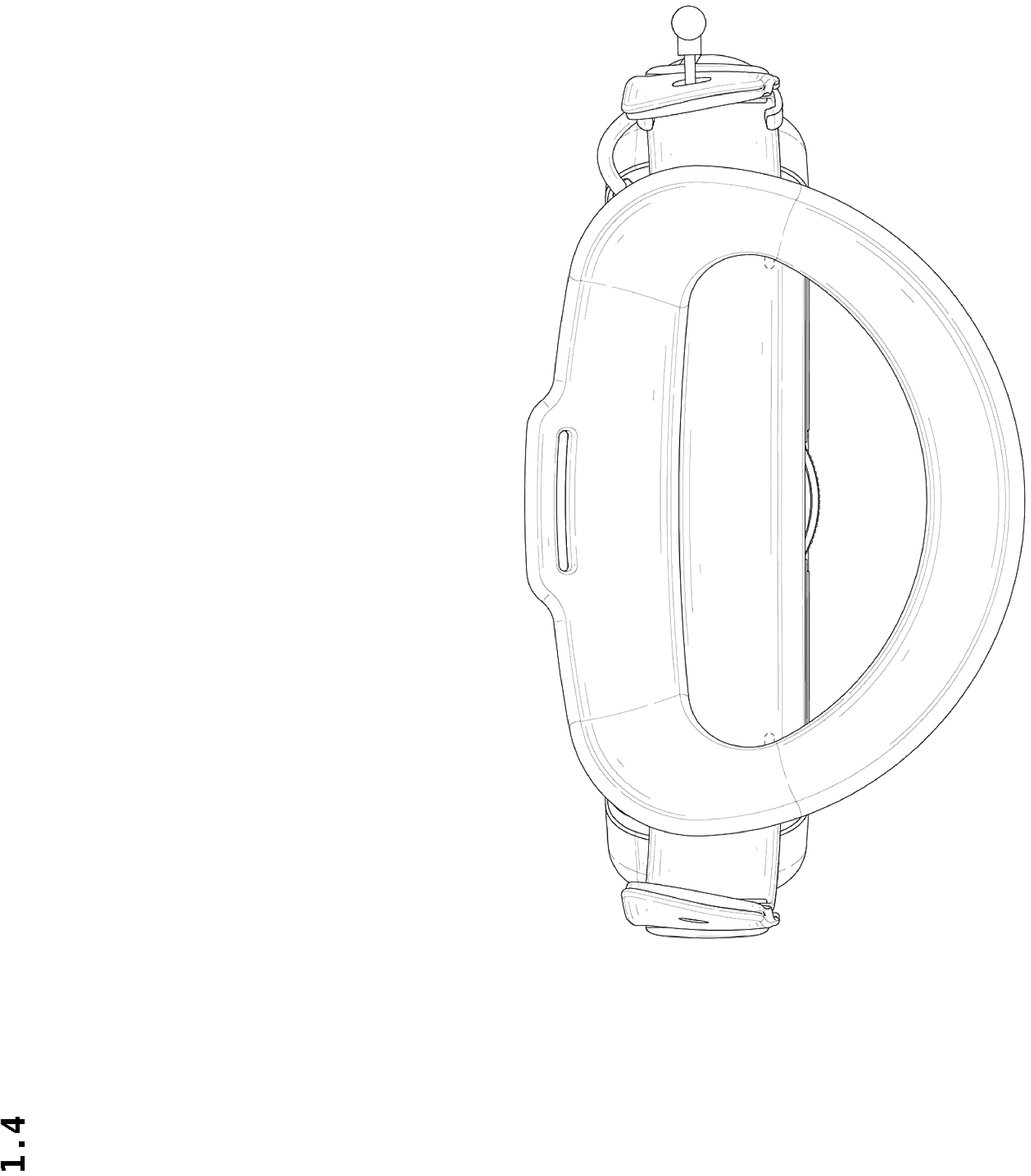 Patent USD1043681 Figure 4 – VR head strap