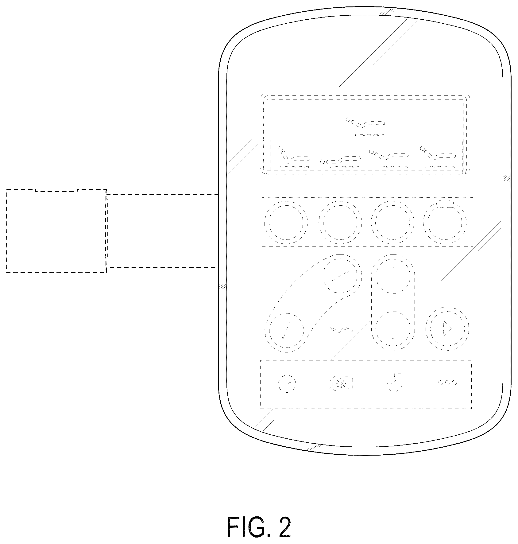 Patent USD1043683 Figure 2 – Interface device