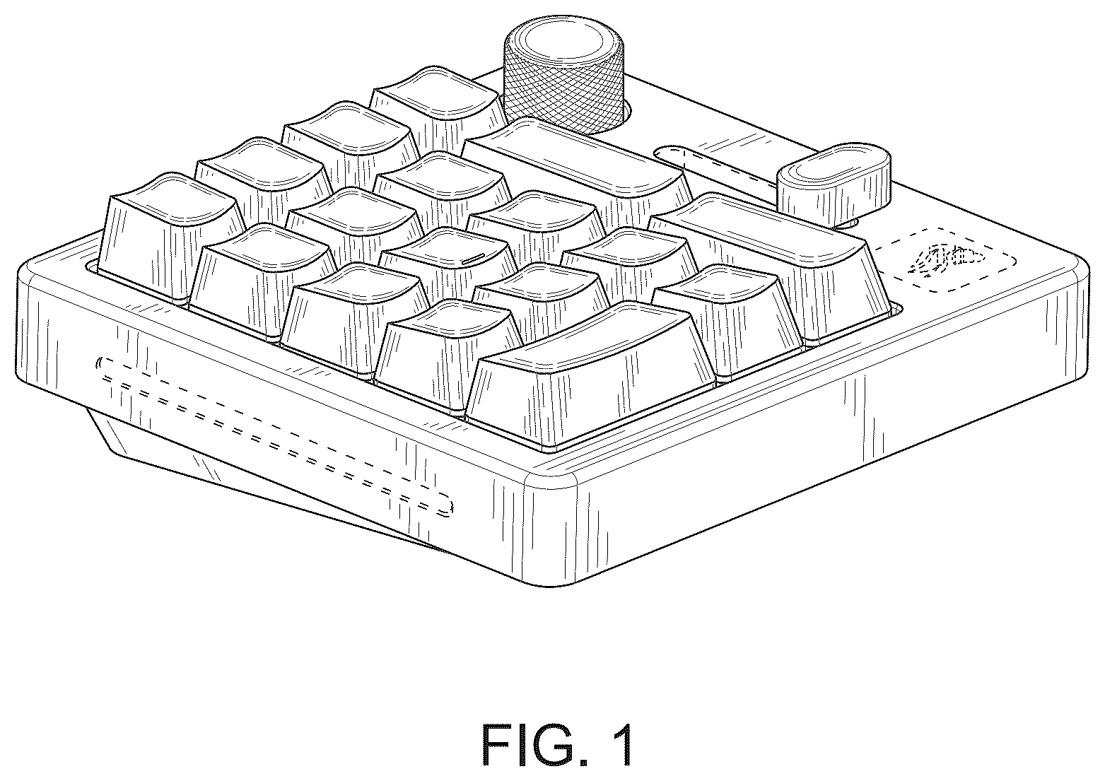 Patent USD1043686 Figure 1 – Computer keyboard