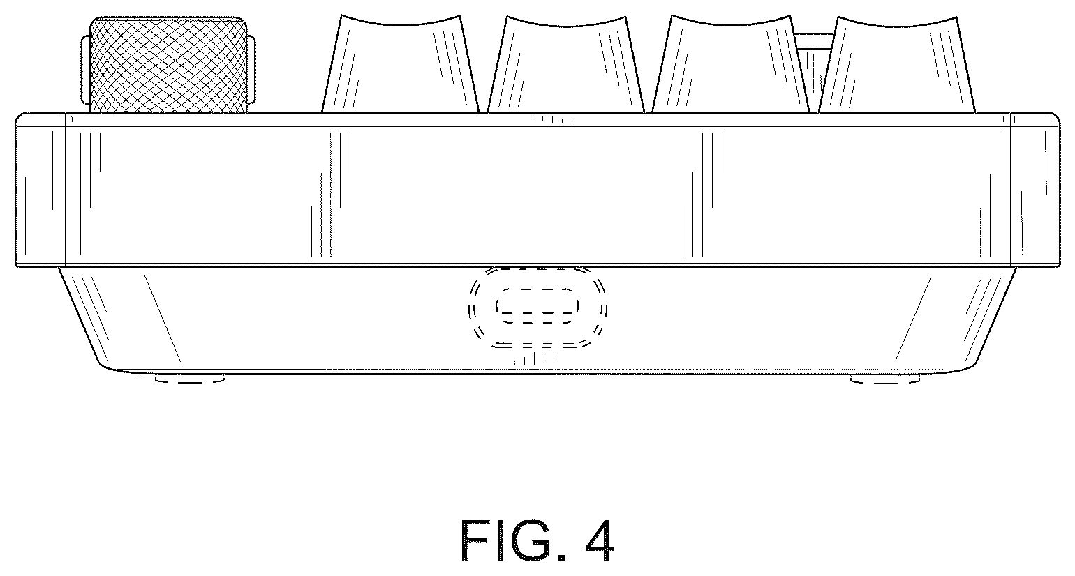 Patent USD1043686 Figure 4 – Computer keyboard