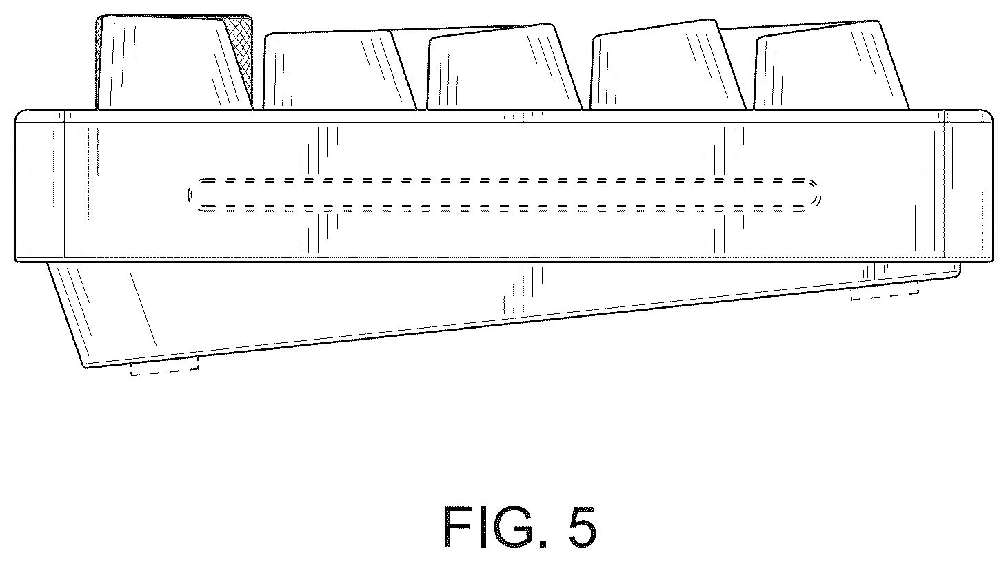 Patent USD1043686 Figure 5 – Computer keyboard
