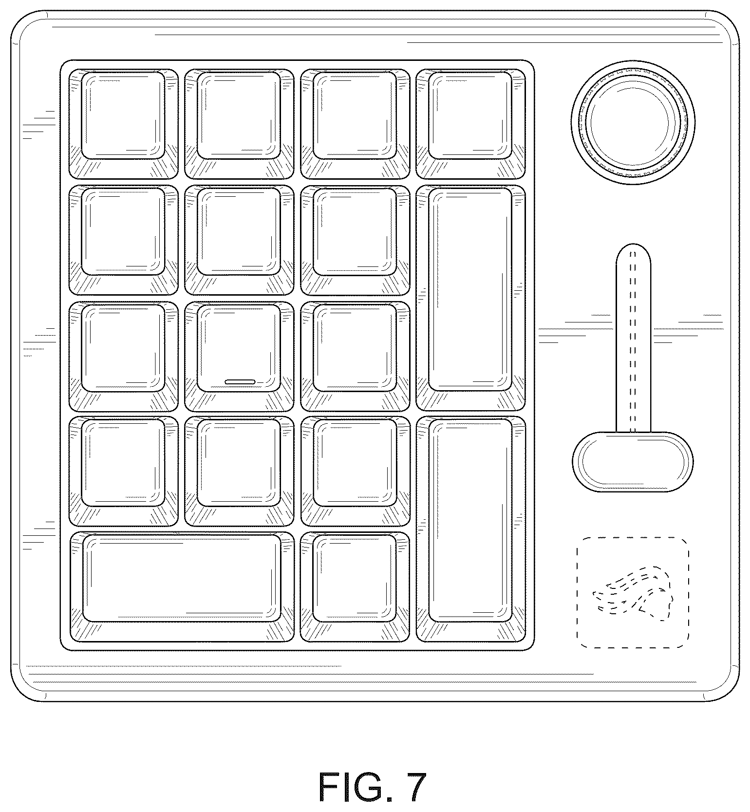 Patent USD1043686 Figure 7 – Computer keyboard