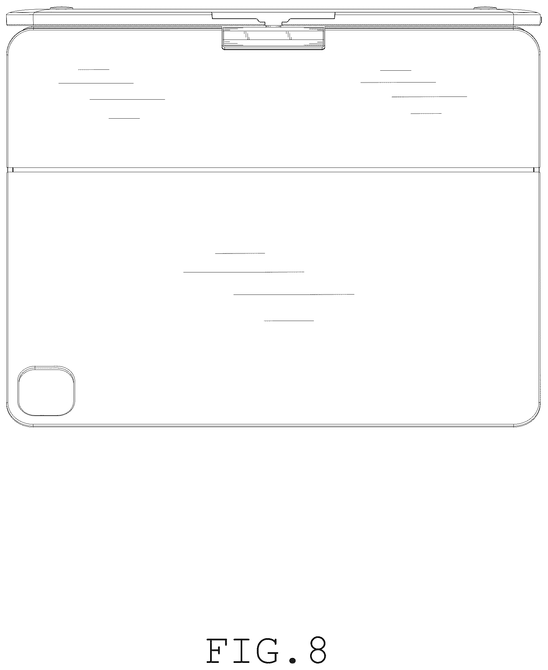 Patent USD1043694 Figure 8 – Wireless keyboard for tablet