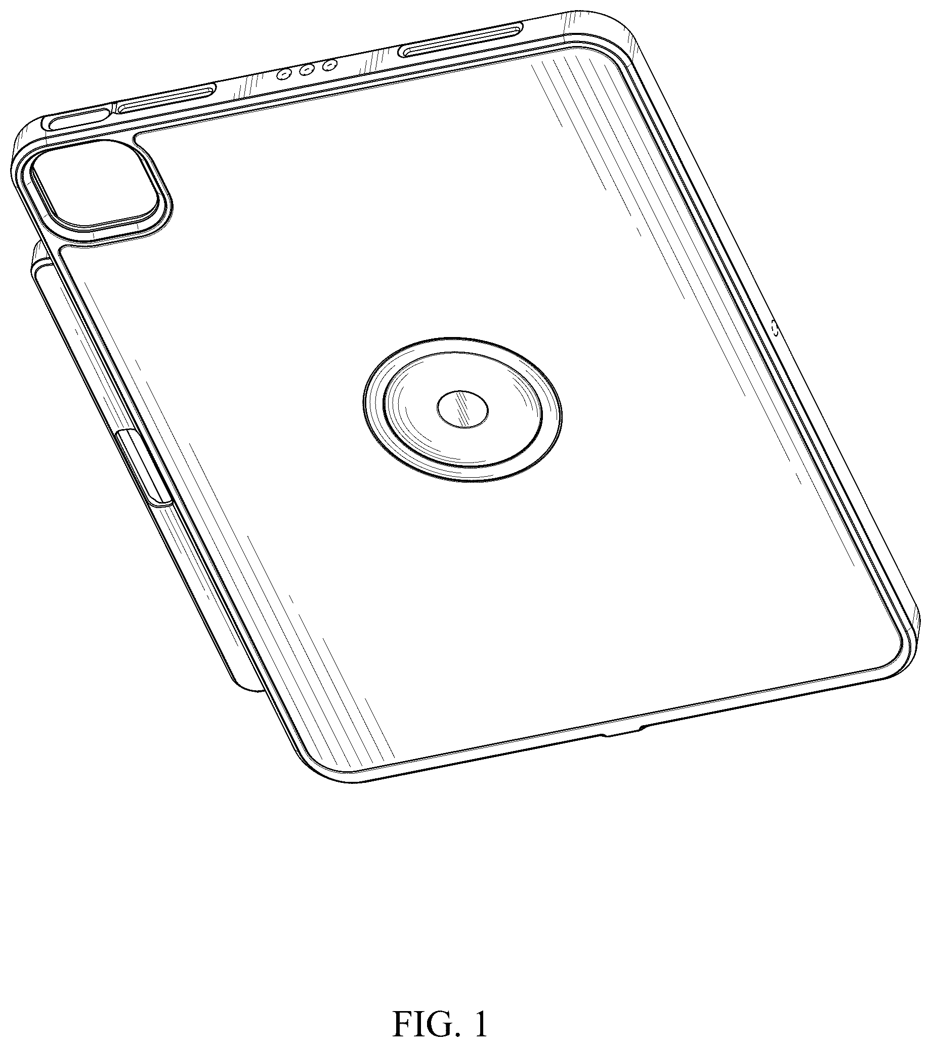 Patent USD1043696 Figure 1 – Protective case for tablet