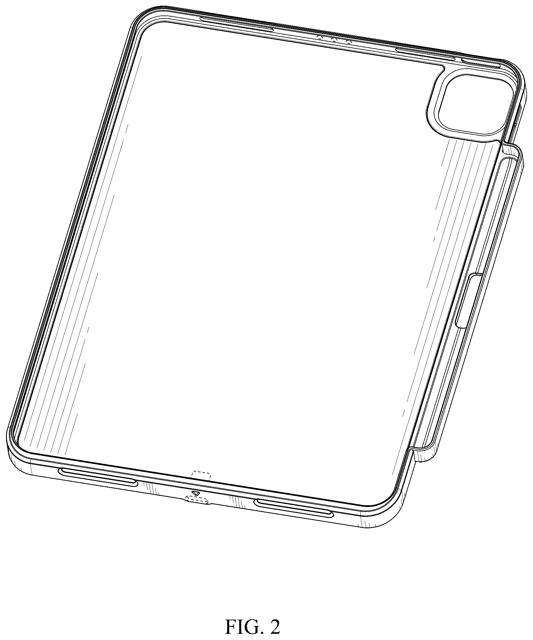 Patent USD1043696 Figure 2 – Protective case for tablet