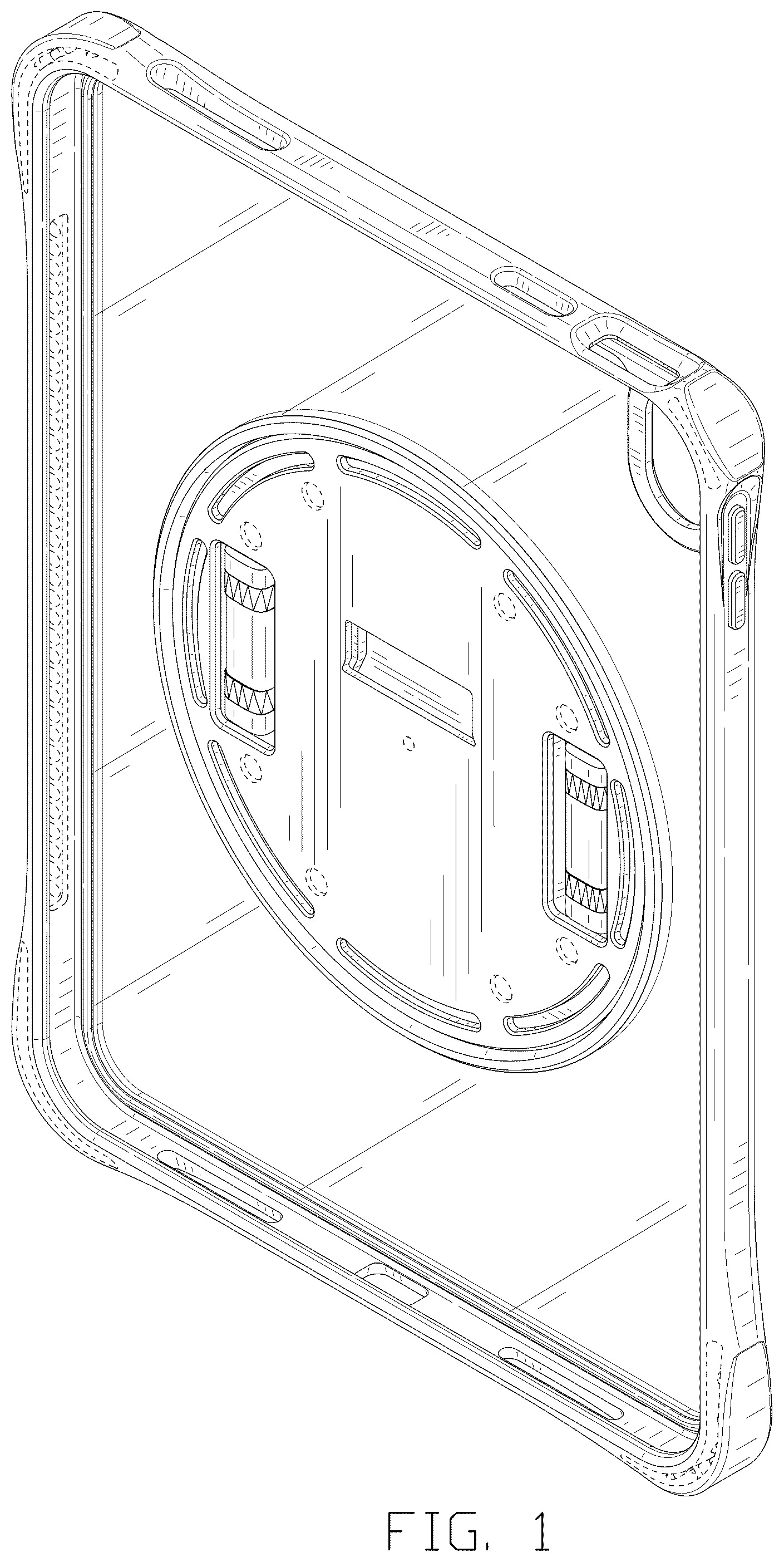 Patent USD1043700 Figure 1 – Tablet case
