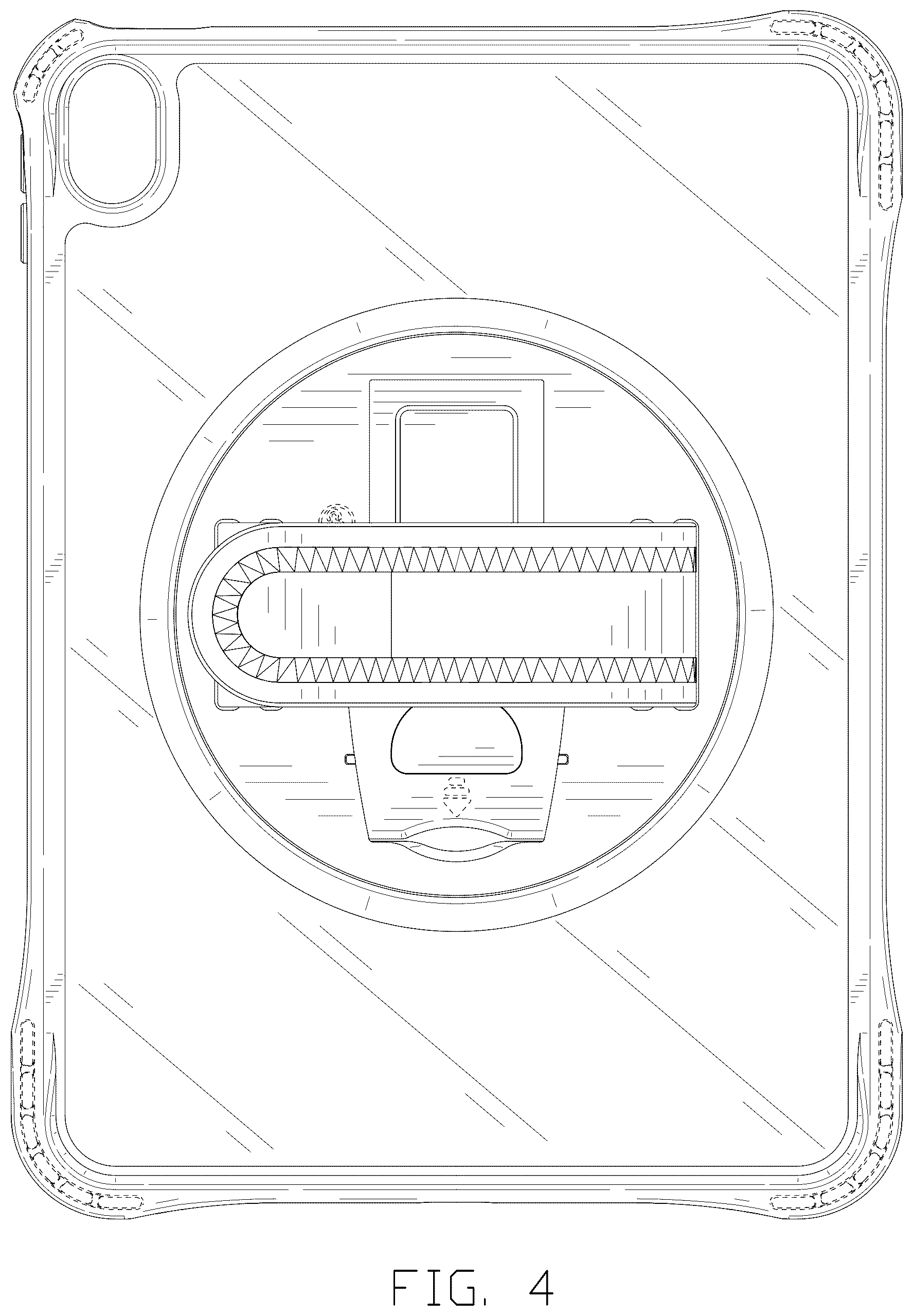 Patent USD1043700 Figure 4 – Tablet case