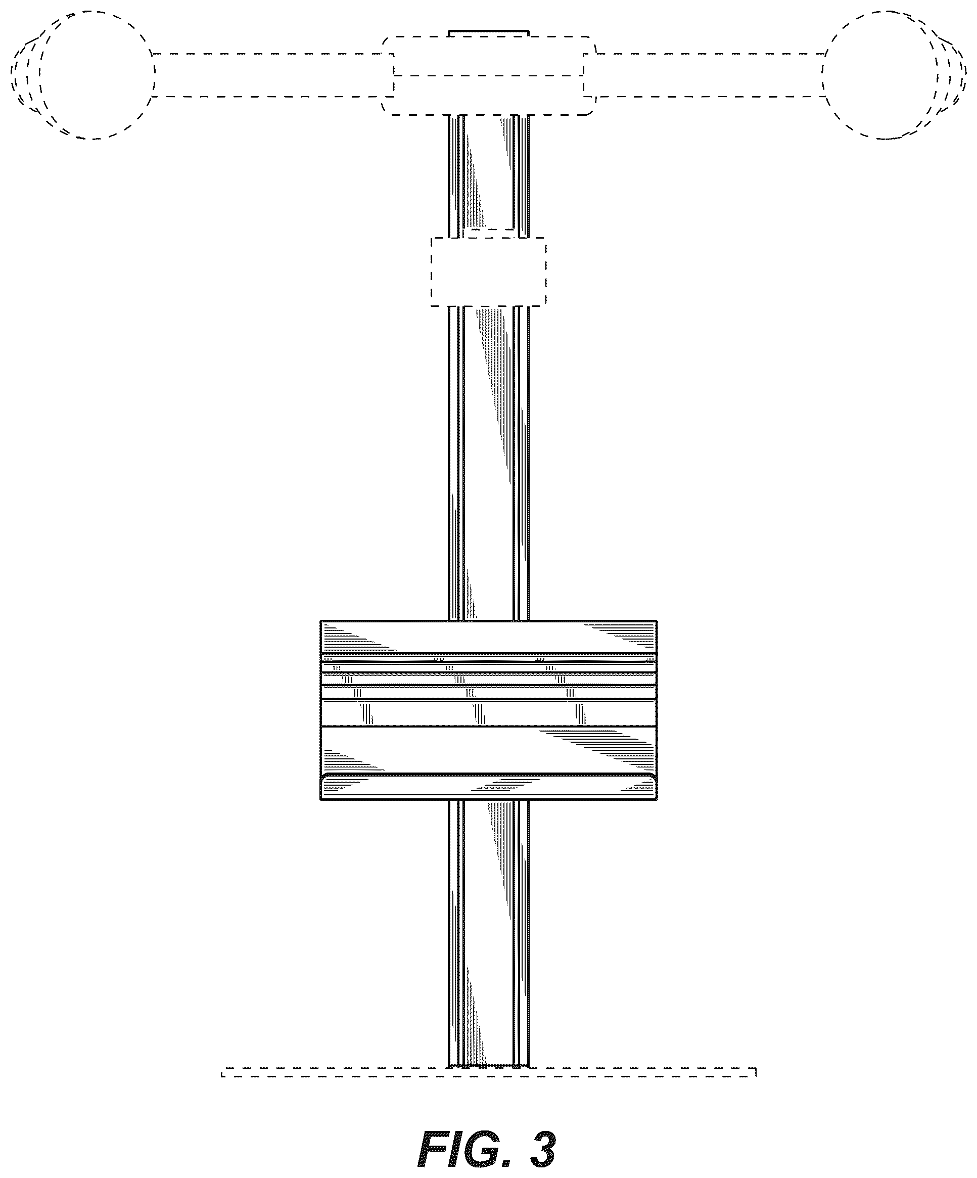Patent USD1043701 Figure 3 – Computer device support stand