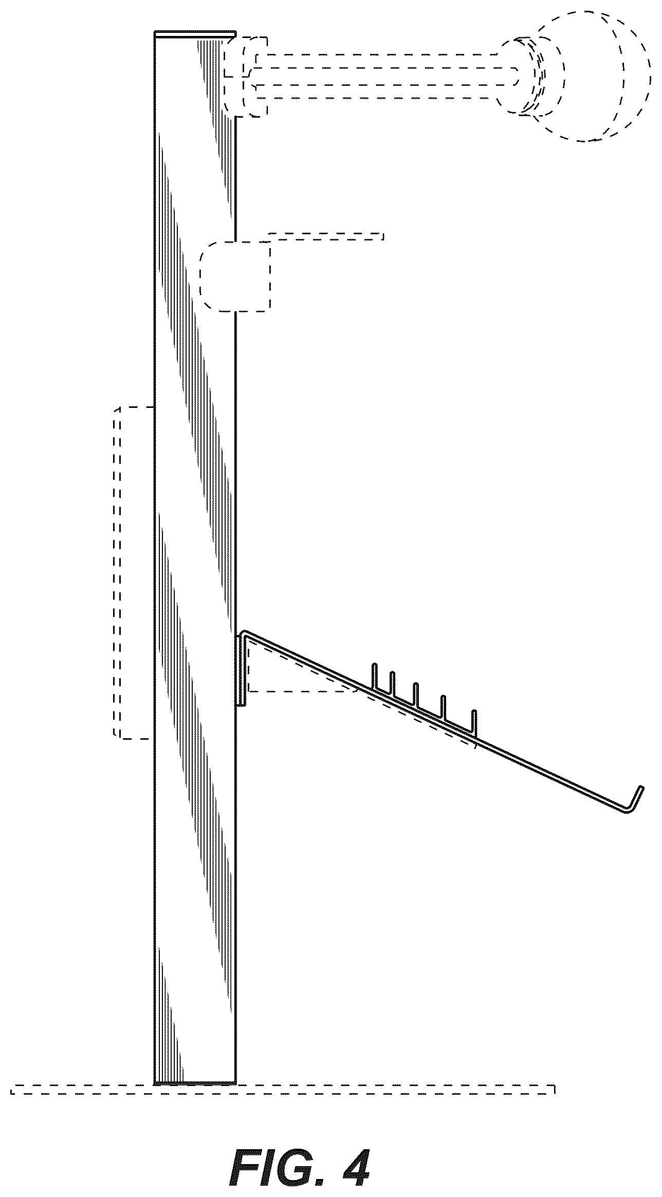 Patent USD1043701 Figure 4 – Computer device support stand