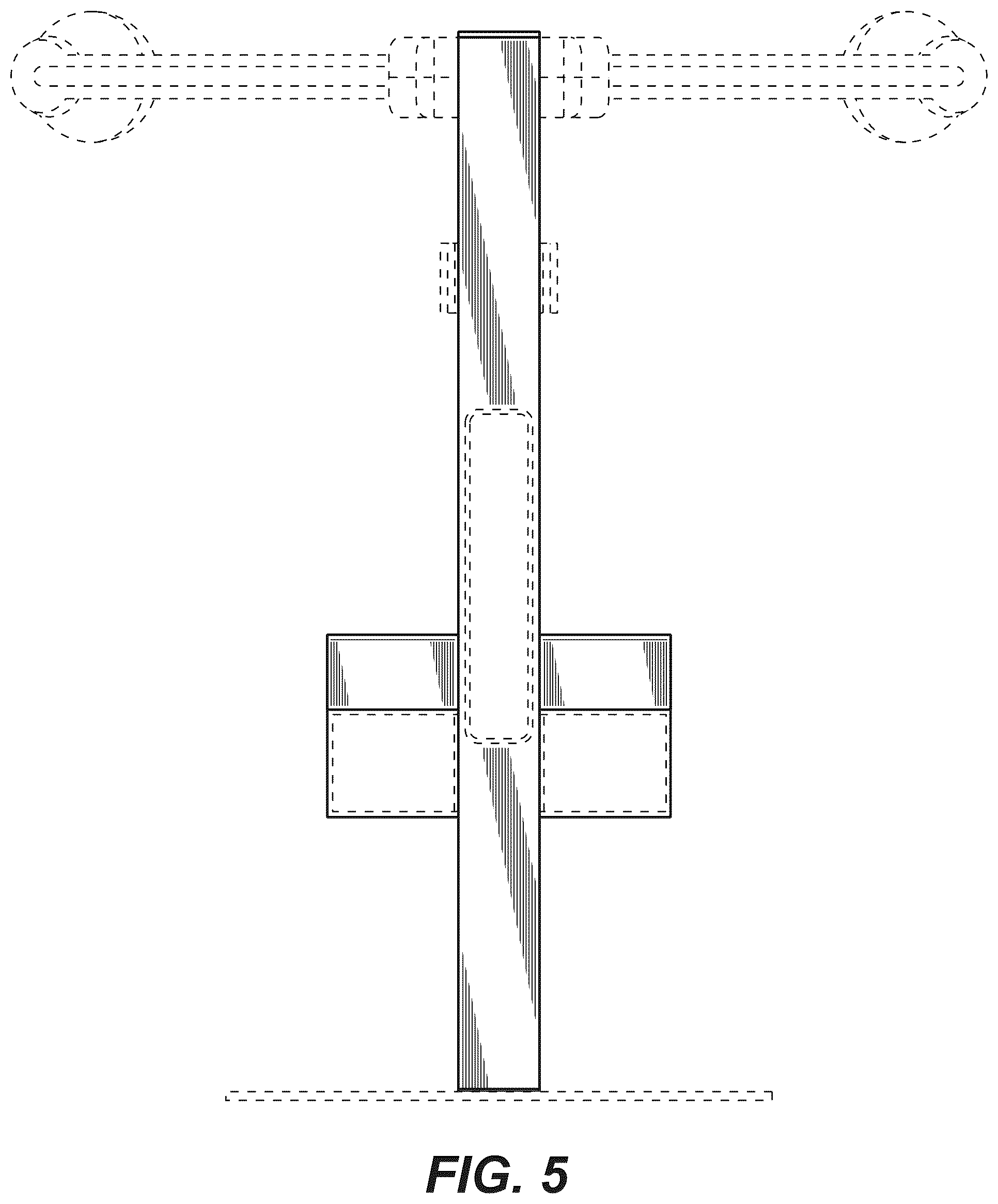 Patent USD1043701 Figure 5 – Computer device support stand