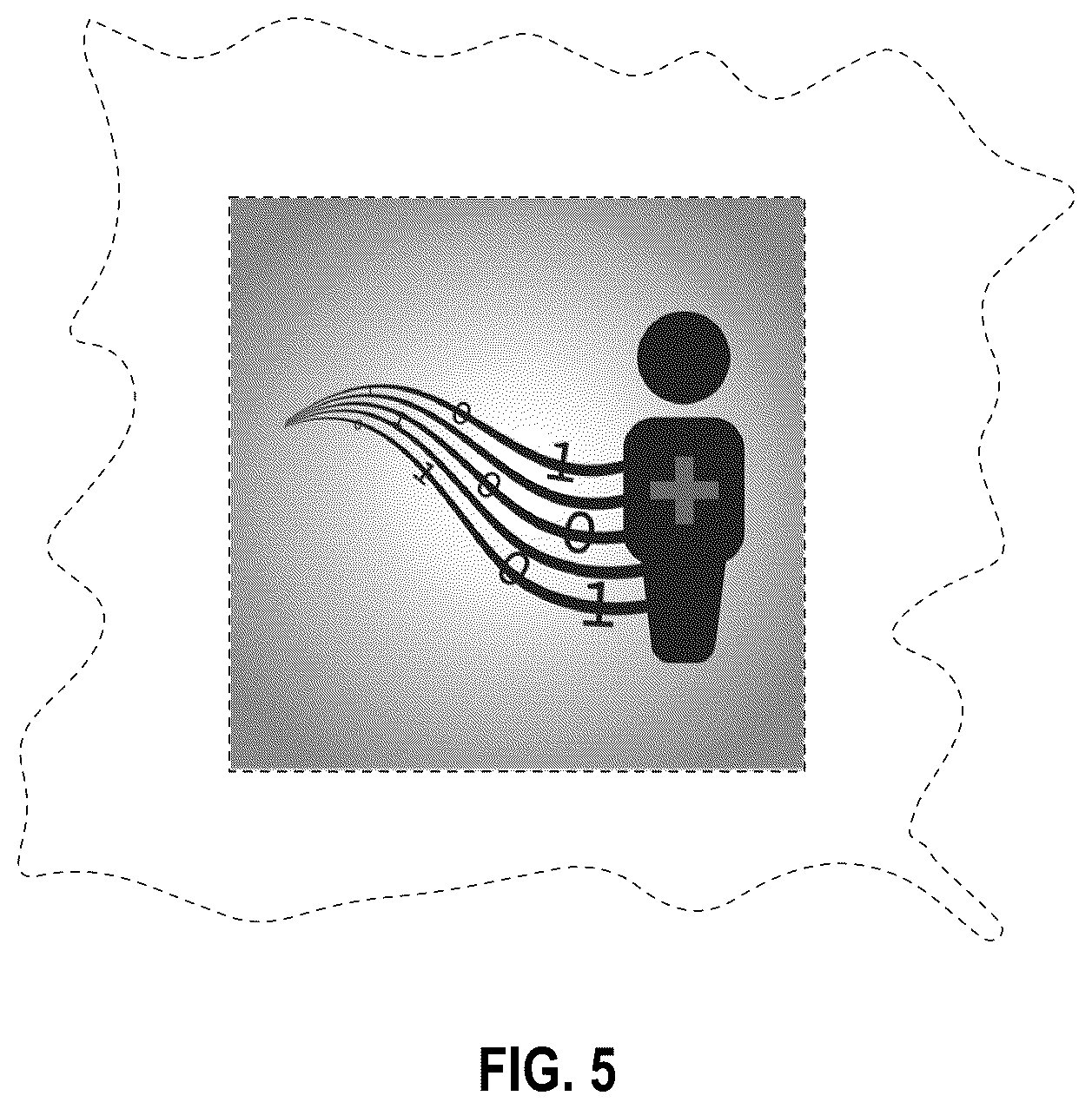 Patent USD1043708 Figure 5 – Display screen with graphical icon