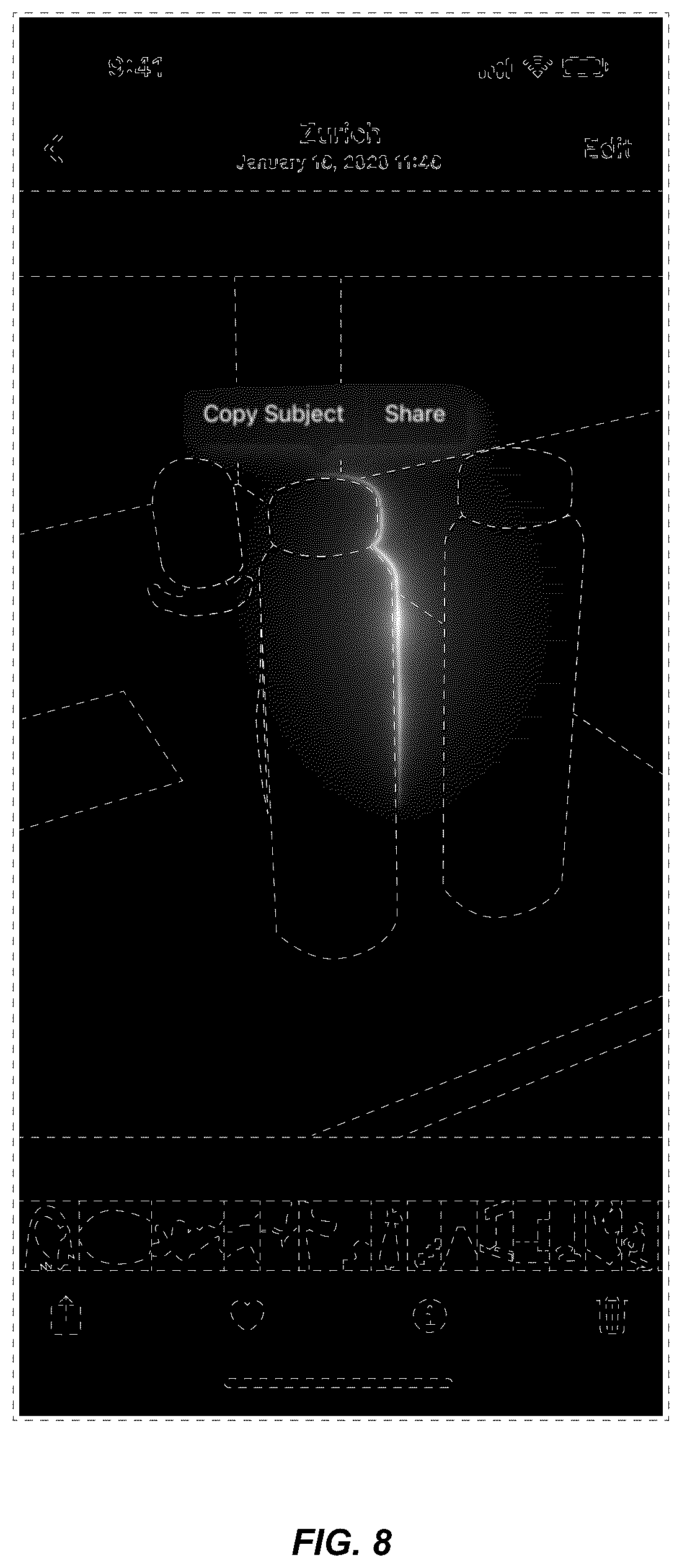 Patent USD1043744 Figure 8 – Display screen or portion thereof with animated graphical user interface