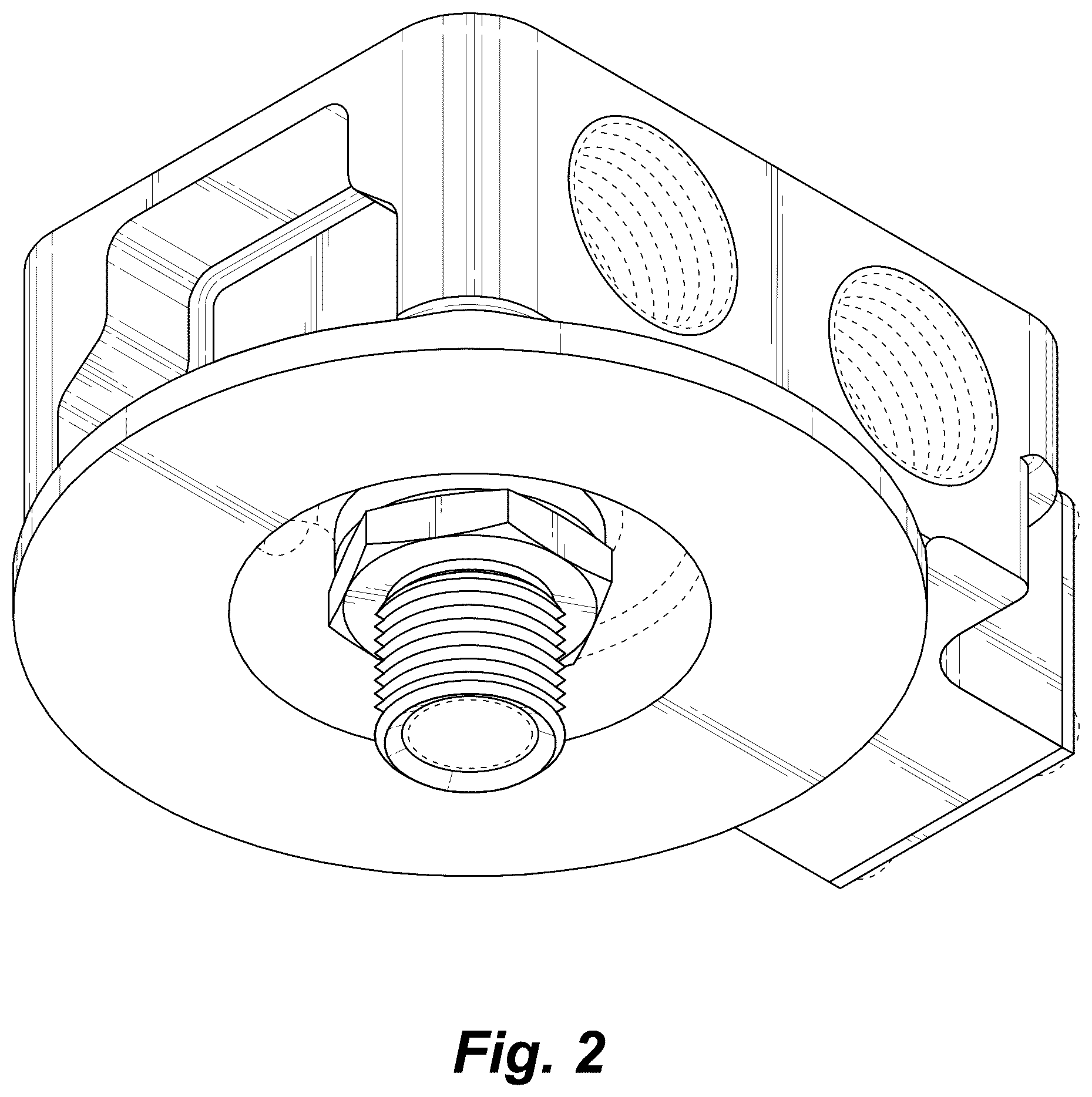 Patent USD1043755 Figure 2 – Engine oil filter pedestal