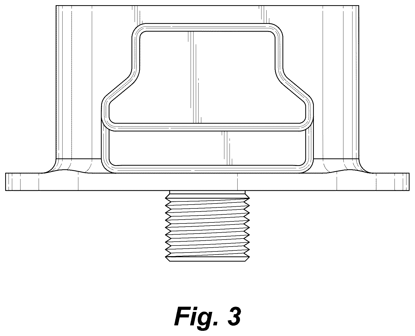 Patent USD1043755 Figure 3 – Engine oil filter pedestal