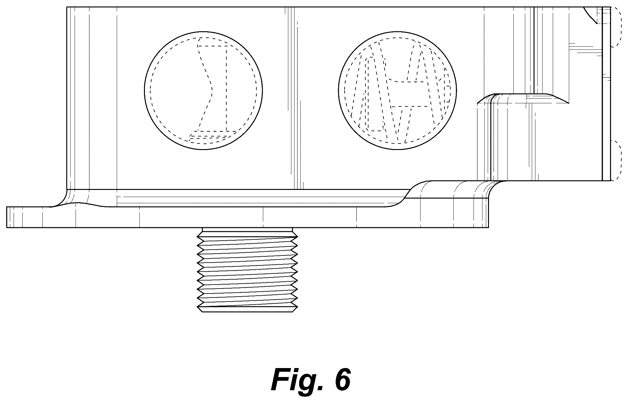 Patent USD1043755 Figure 6 – Engine oil filter pedestal