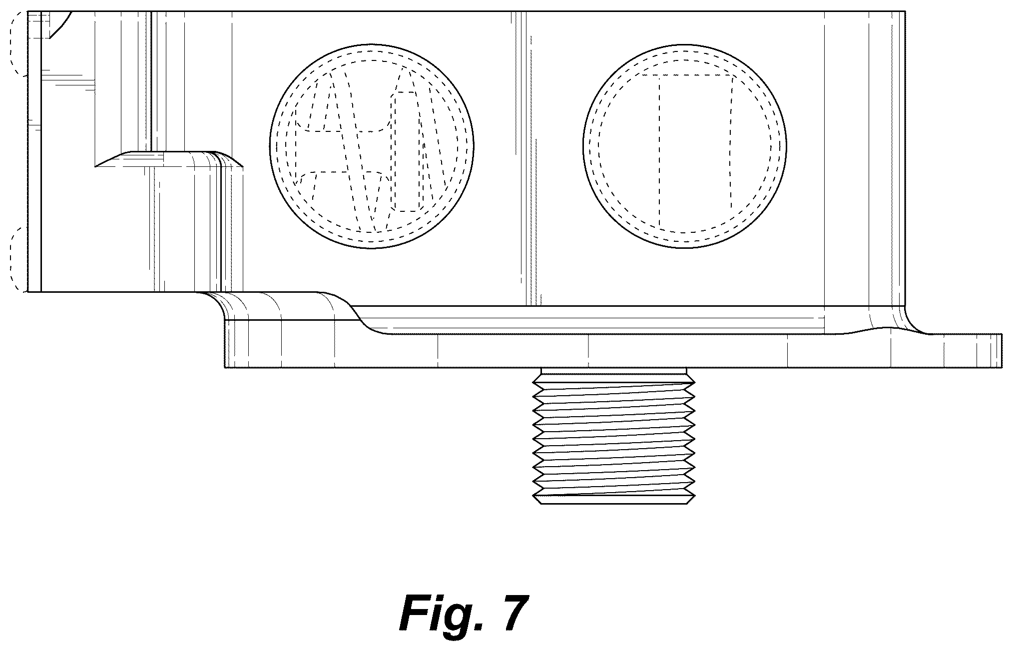 Patent USD1043755 Figure 7 – Engine oil filter pedestal