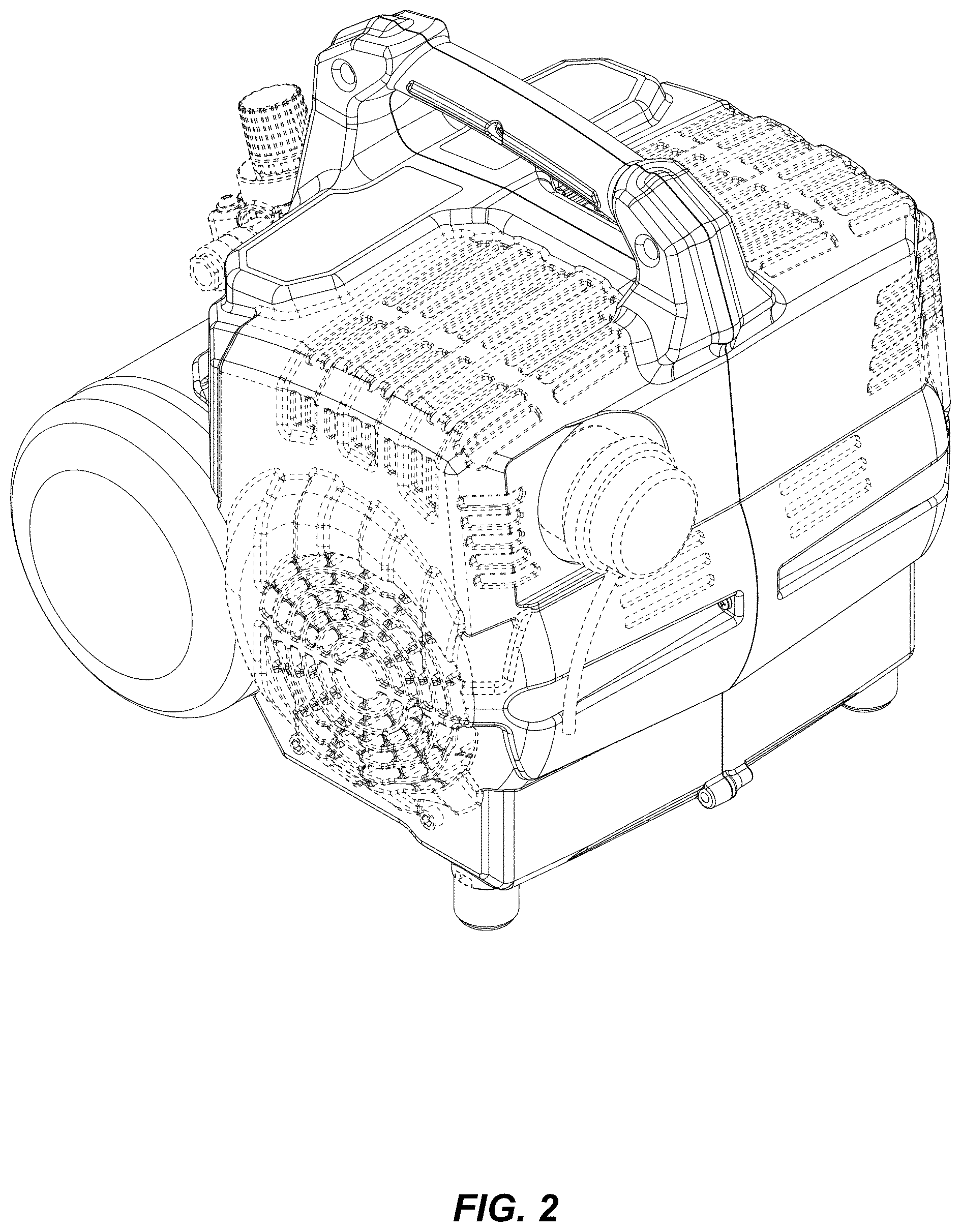 Patent USD1043759 Figure 2 – Compressor with compressor shell