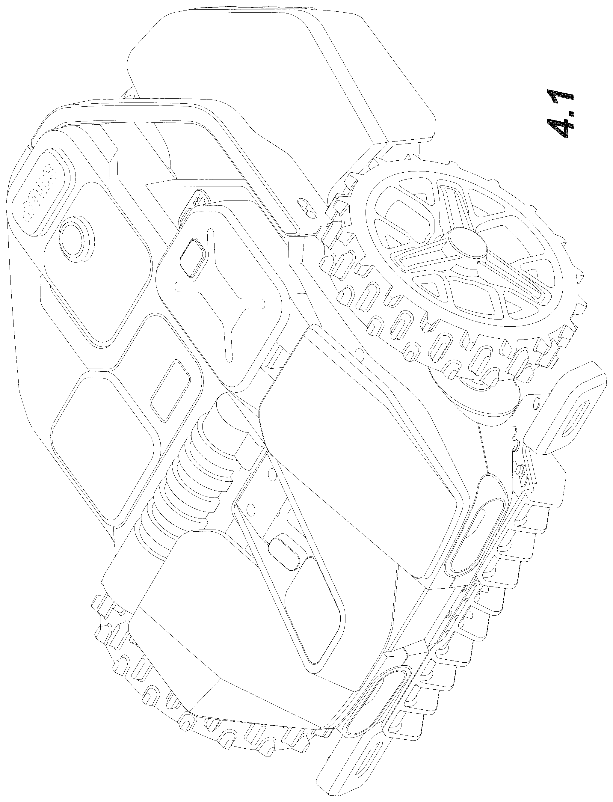 Patent USD1043761 Figure 1 – Robotic lawn mower