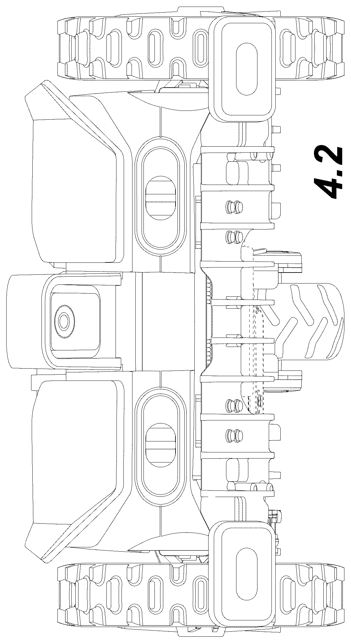 Patent USD1043761 Figure 2 – Robotic lawn mower