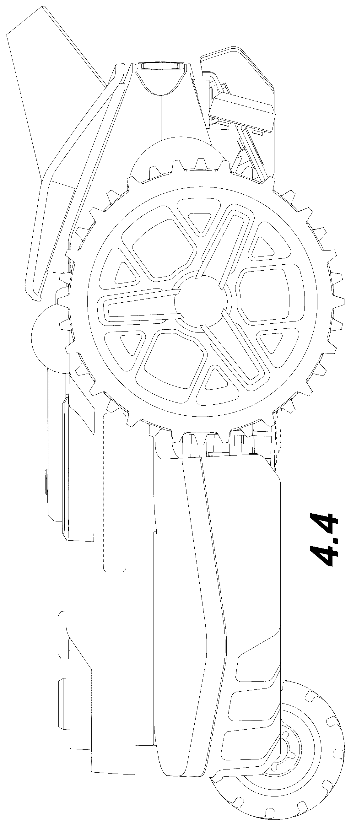 Patent USD1043761 Figure 4 – Robotic lawn mower