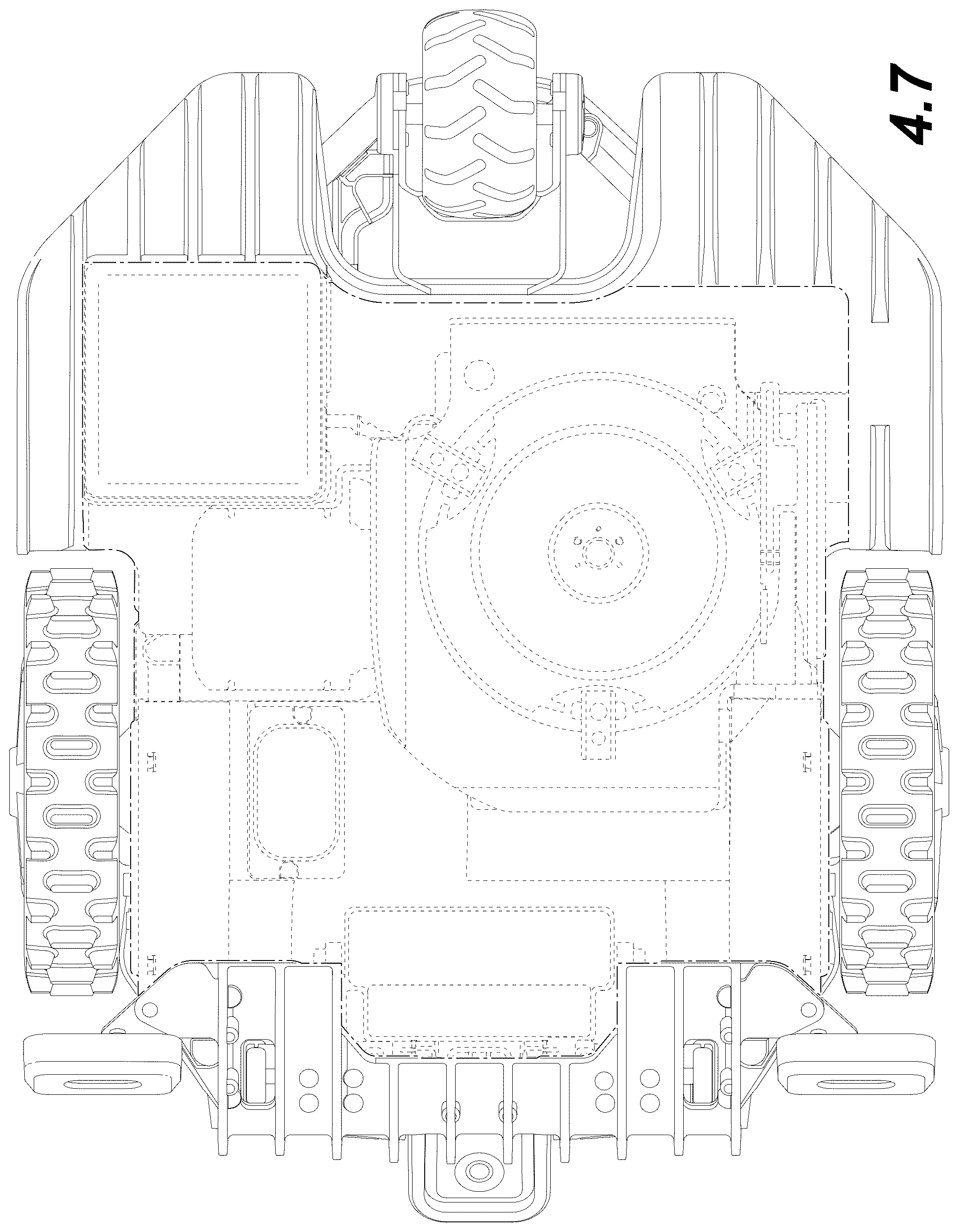 Patent USD1043761 Figure 7 – Robotic lawn mower