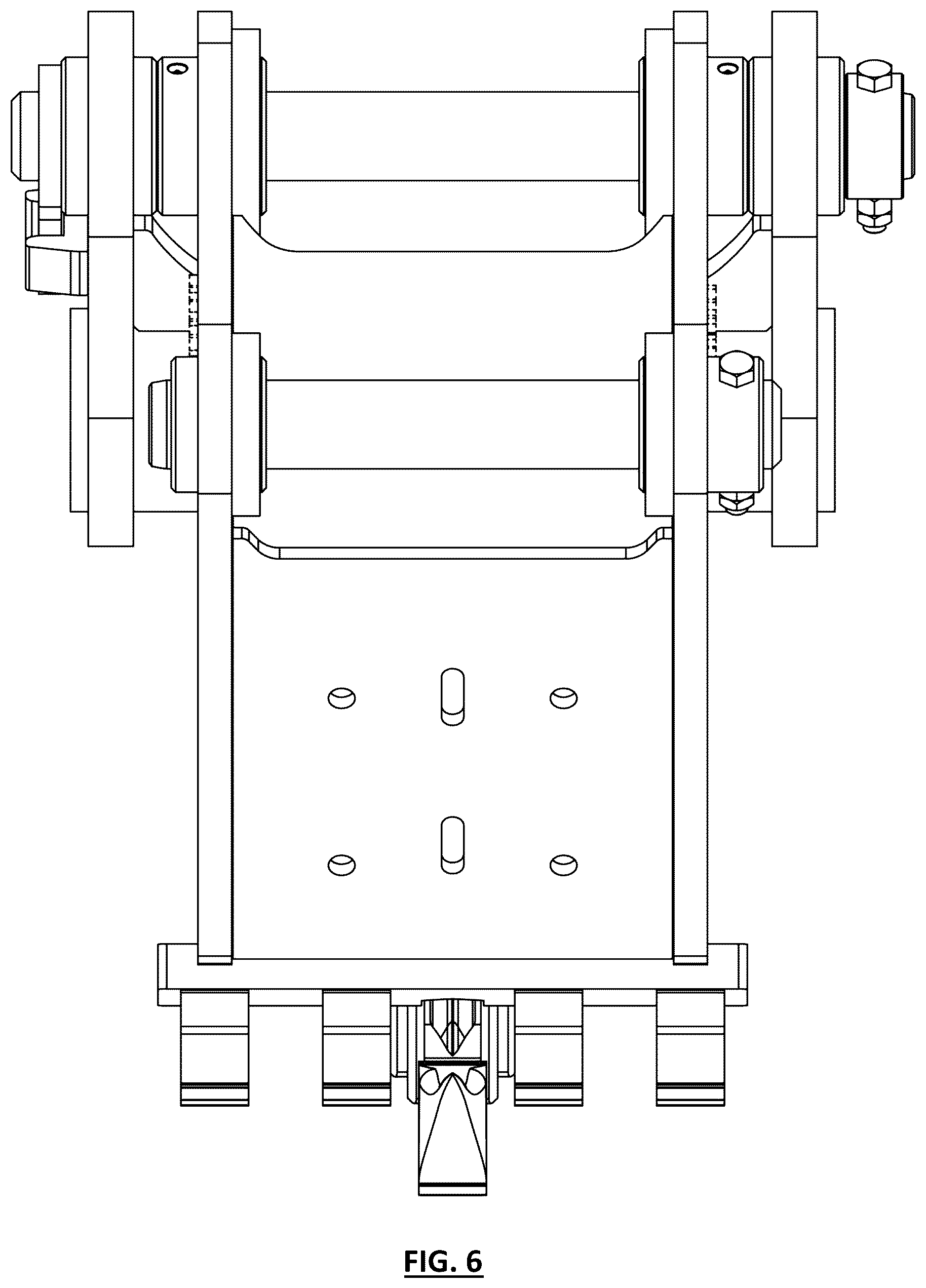 Patent USD1043763 Figure 6 – Stump harvester