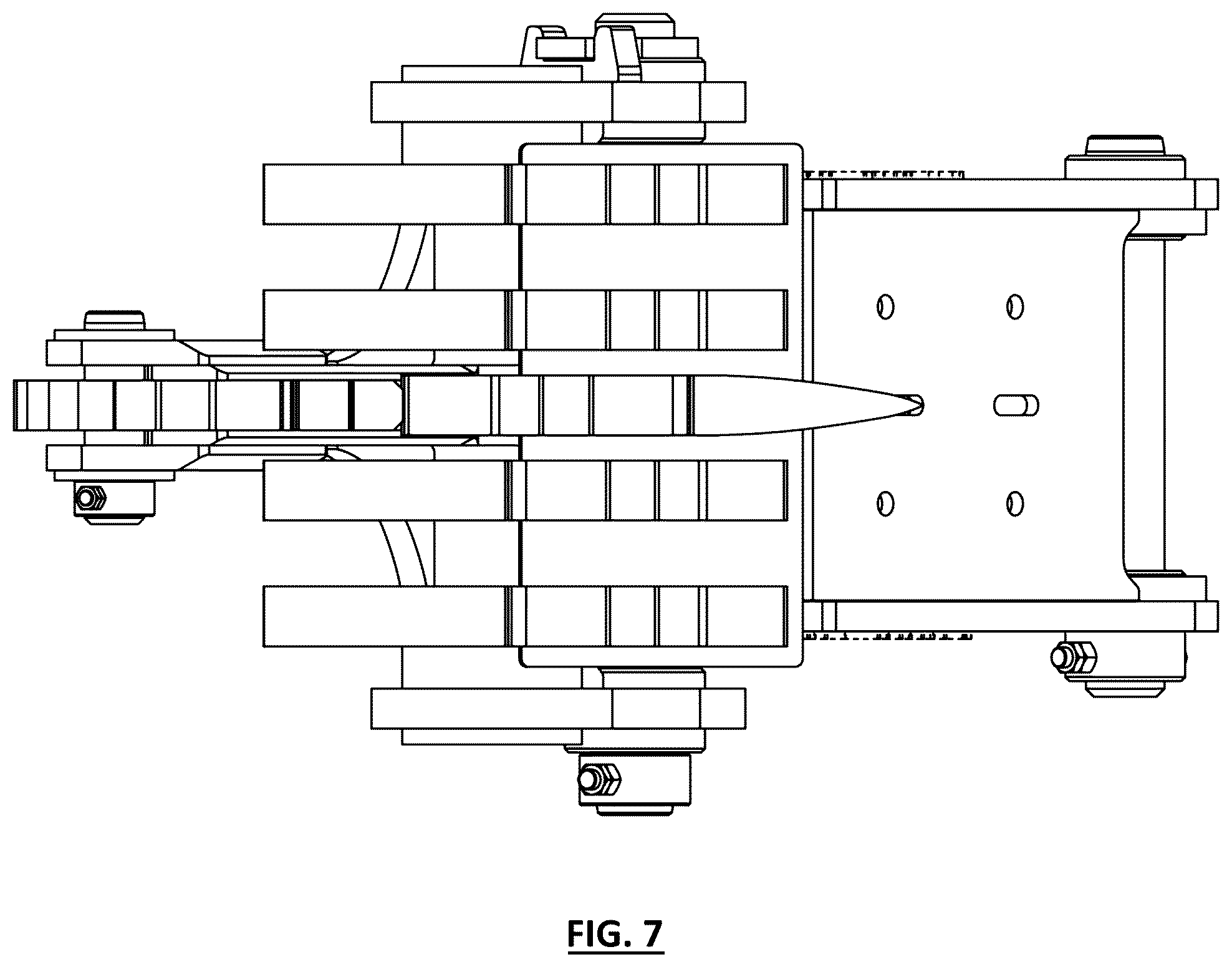 Patent USD1043763 Figure 7 – Stump harvester