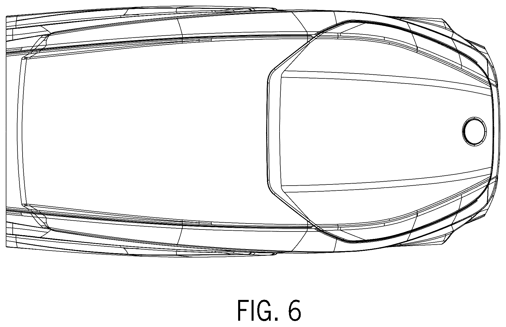 Patent USD1043764 Figure 6 – Hood of a work vehicle