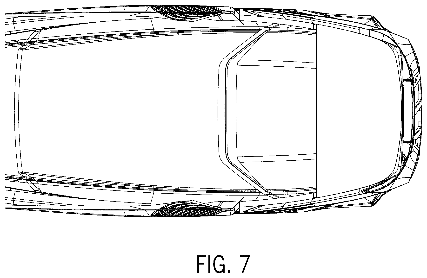 Patent USD1043764 Figure 7 – Hood of a work vehicle