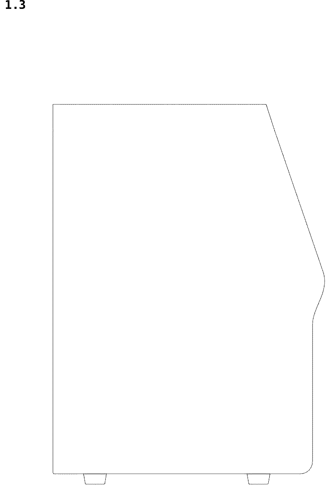 Patent USD1043765 Figure 3 – Ice machine