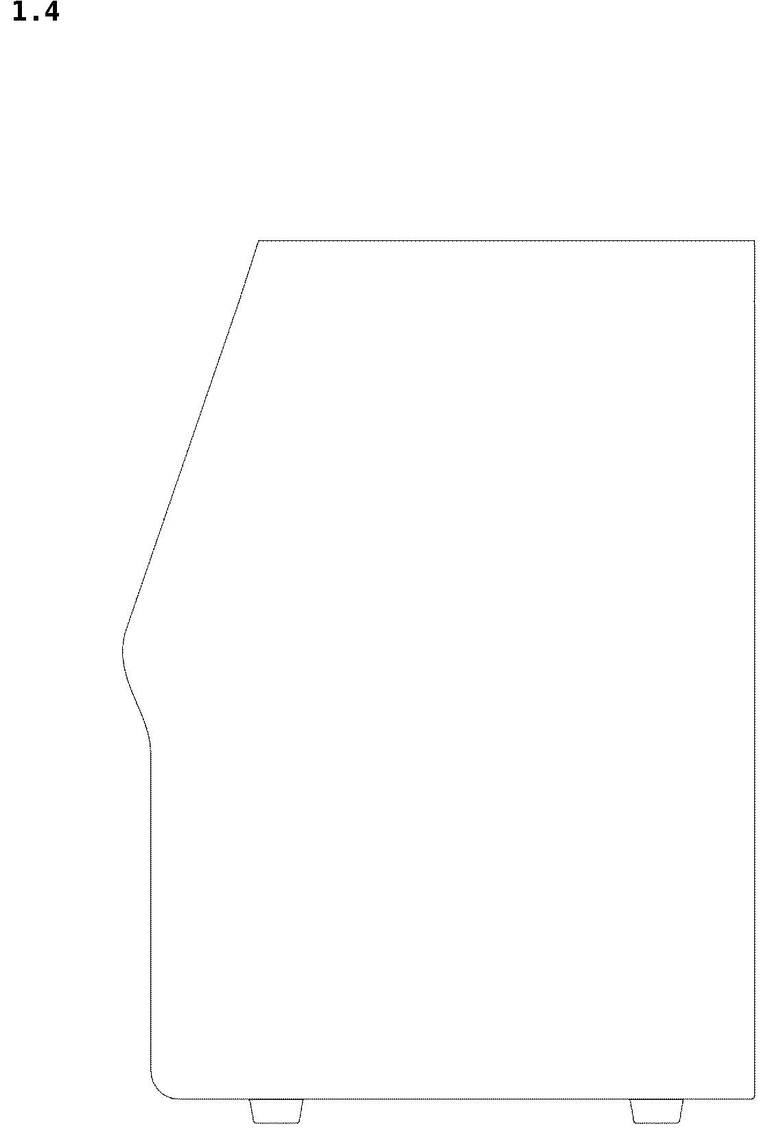 Patent USD1043765 Figure 4 – Ice machine