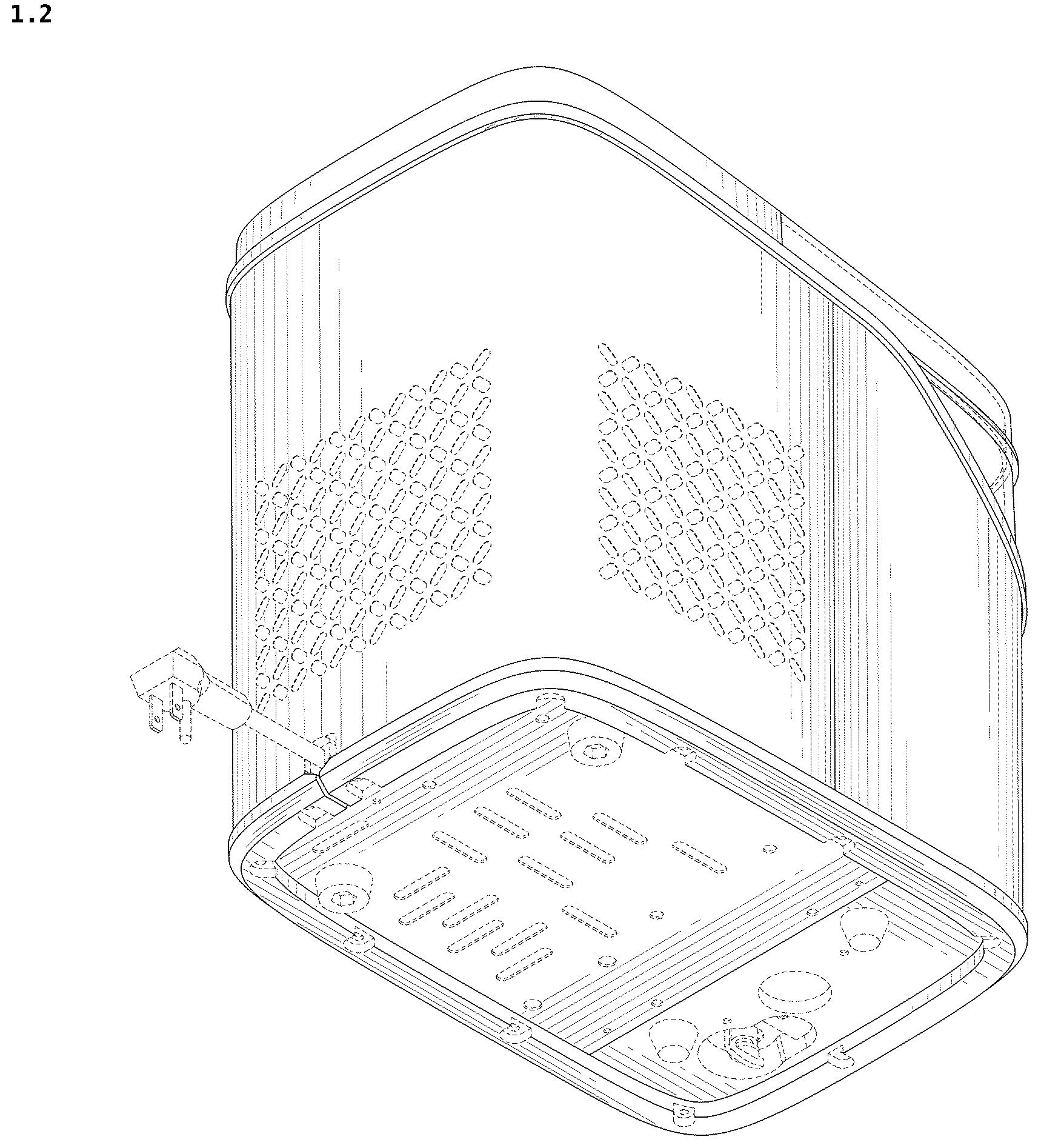 Patent USD1043766 Figure 2 – Ice maker