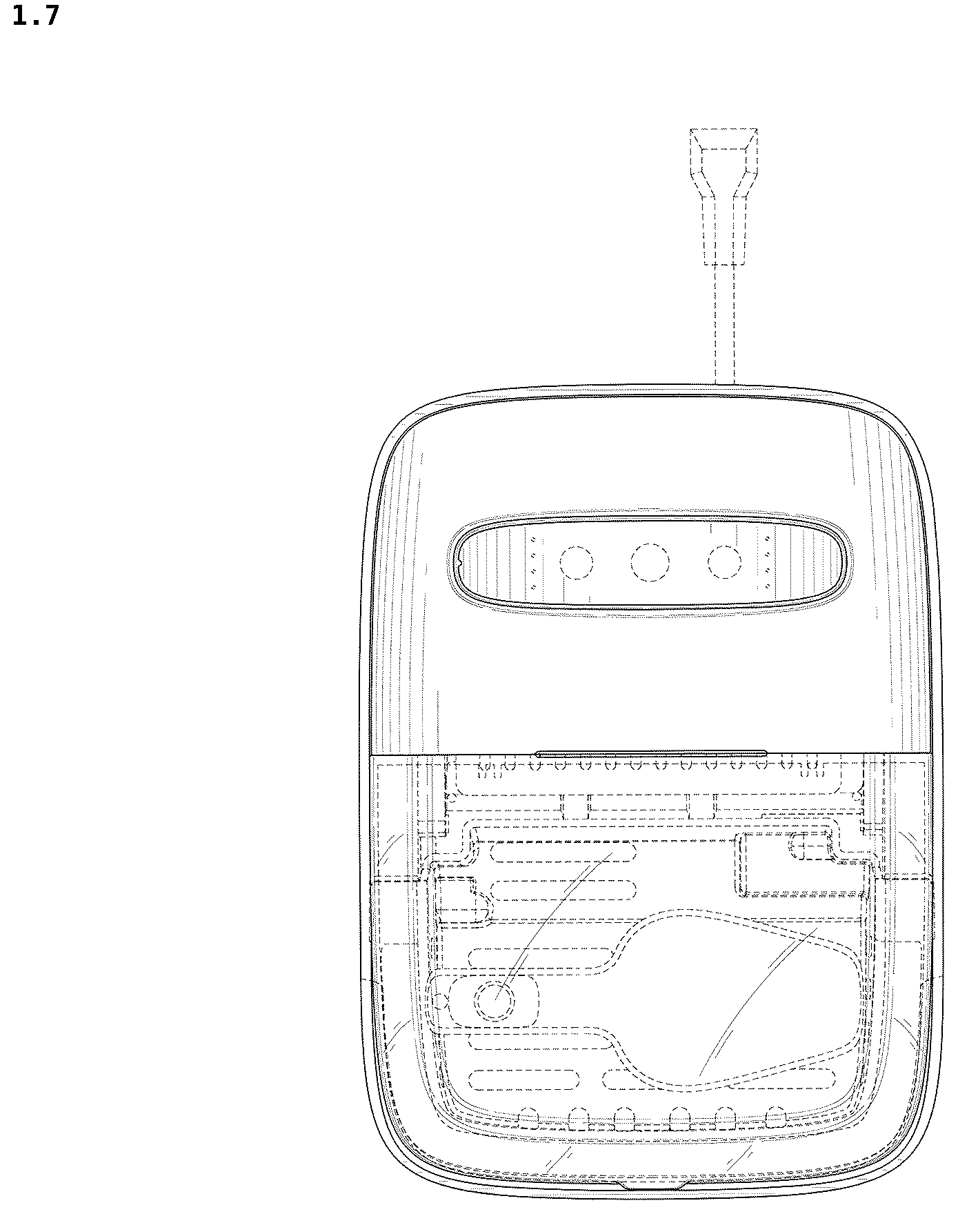 Patent USD1043766 Figure 7 – Ice maker