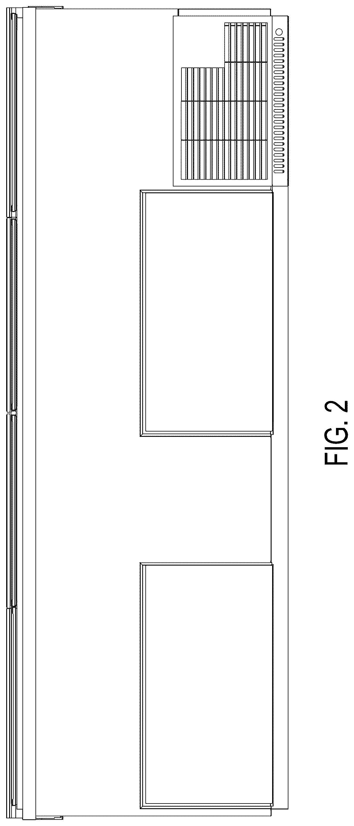 Patent USD1043768 Figure 2 – Refrigerated showcase