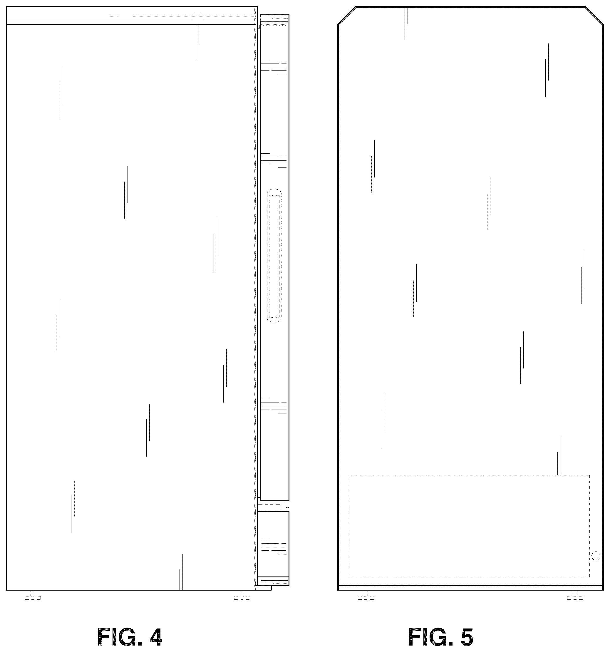 Patent USD1043769 Figure 3 – Beveled edge cooler cabinet design