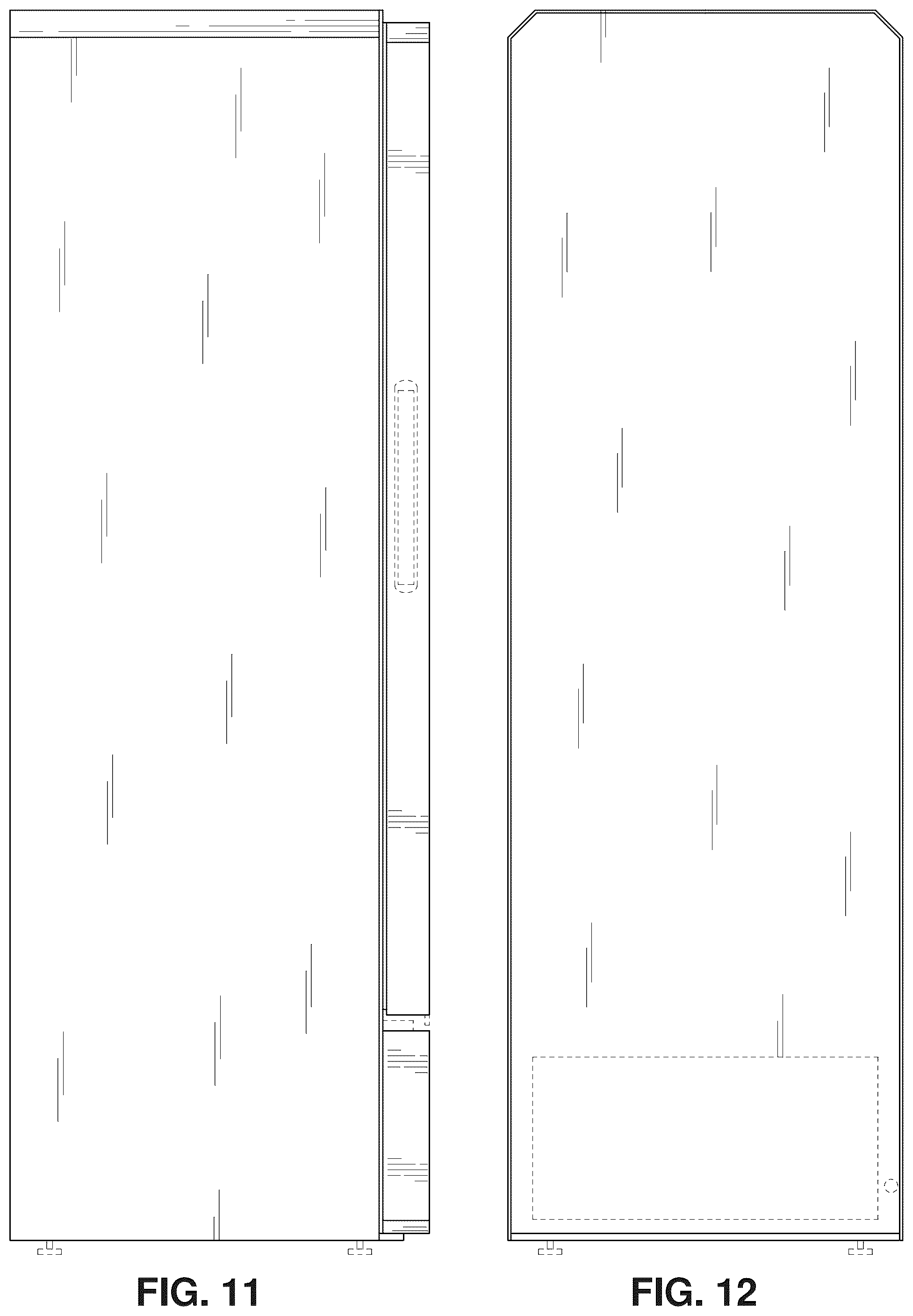 Patent USD1043769 Figure 7 – Beveled edge cooler cabinet design