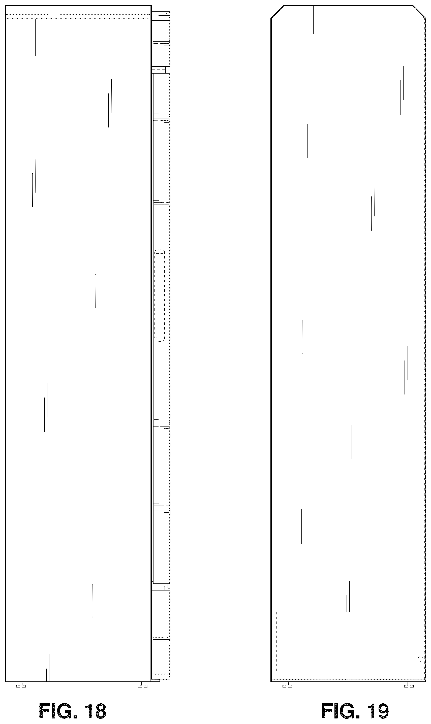 Patent USD1043769 Figure 11 – Beveled edge cooler cabinet design