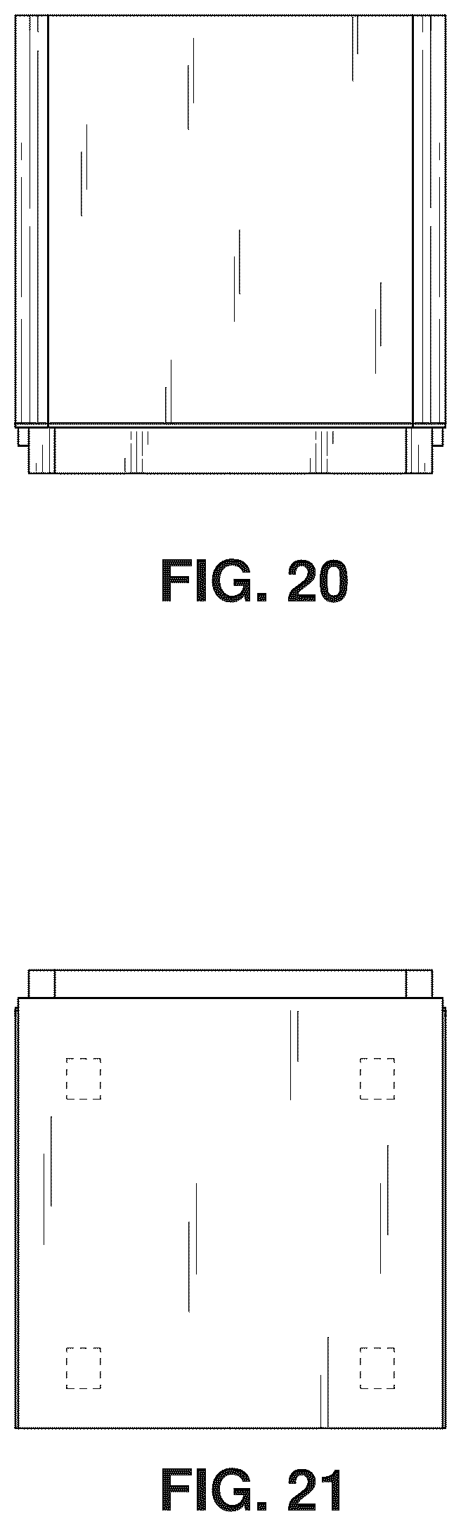 Patent USD1043769 Figure 12 – Beveled edge cooler cabinet design