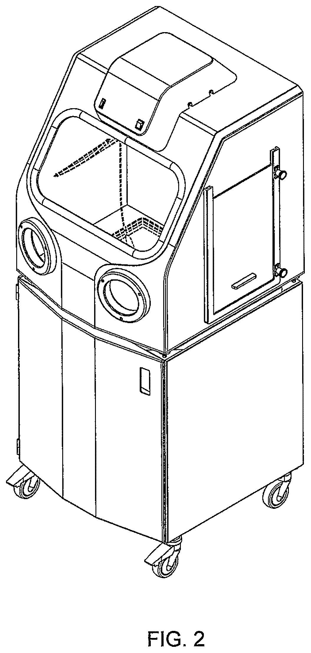 Patent USD1043776 Figure 2 – Support material removal system