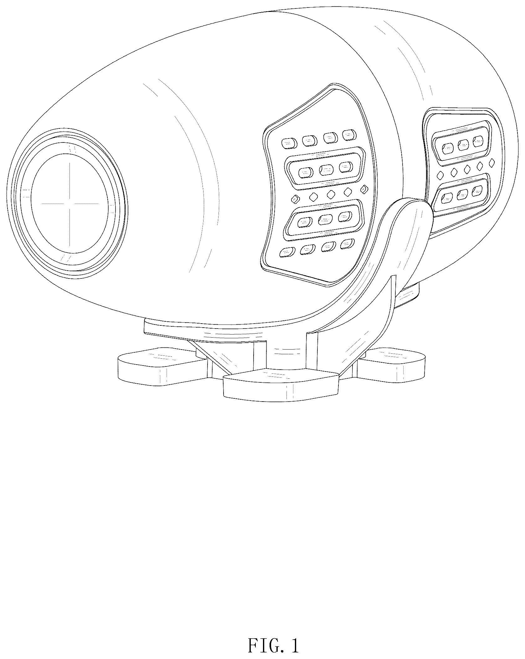 Patent USD1043789 Figure 1 – Security camera
